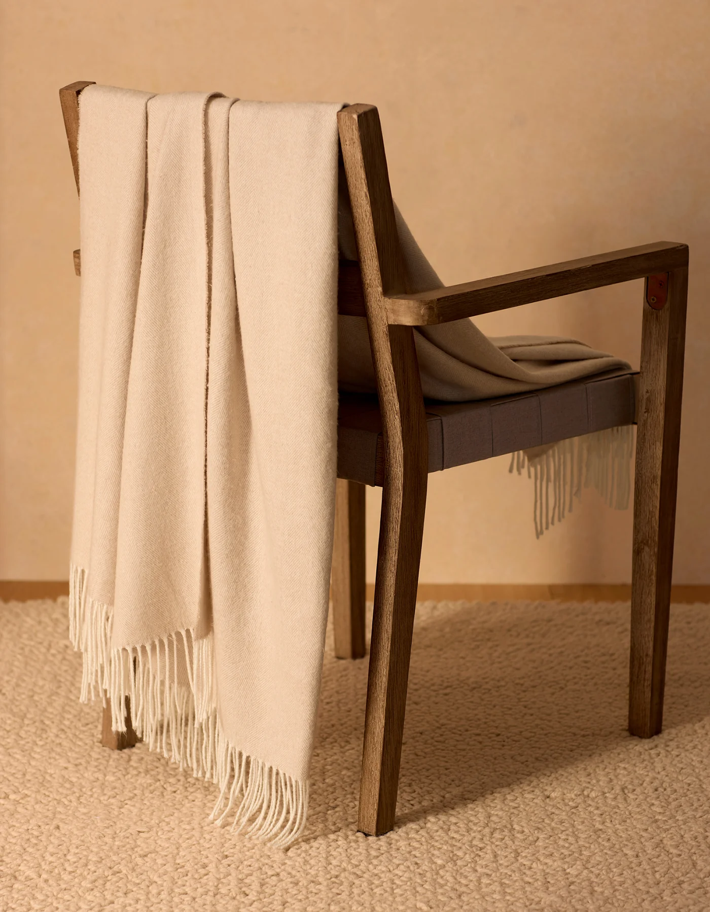 Bamboo Herringbone Tassel Throw - Image 12