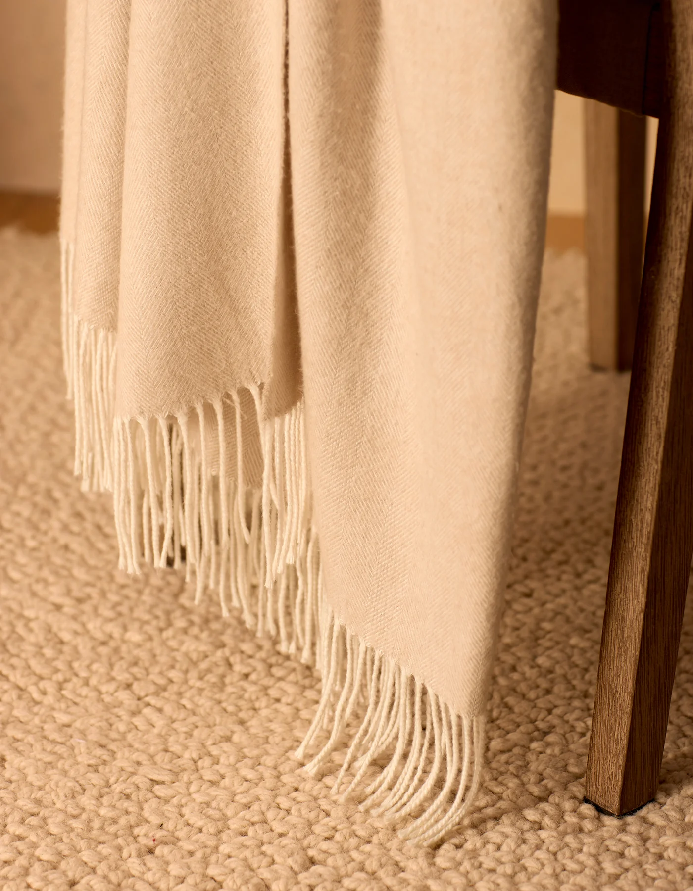 Bamboo Herringbone Tassel Throw - Image 13