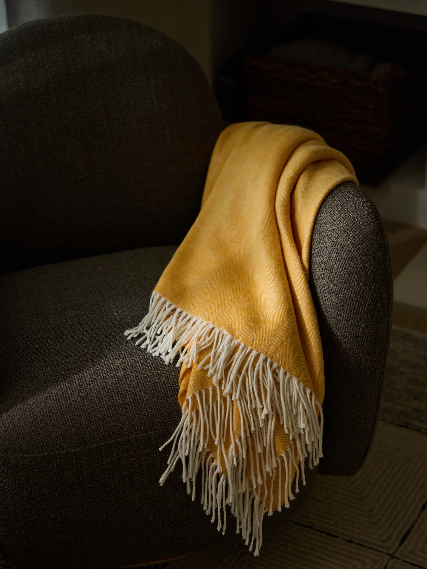 Bamboo Herringbone Tassel Throw - Image 22