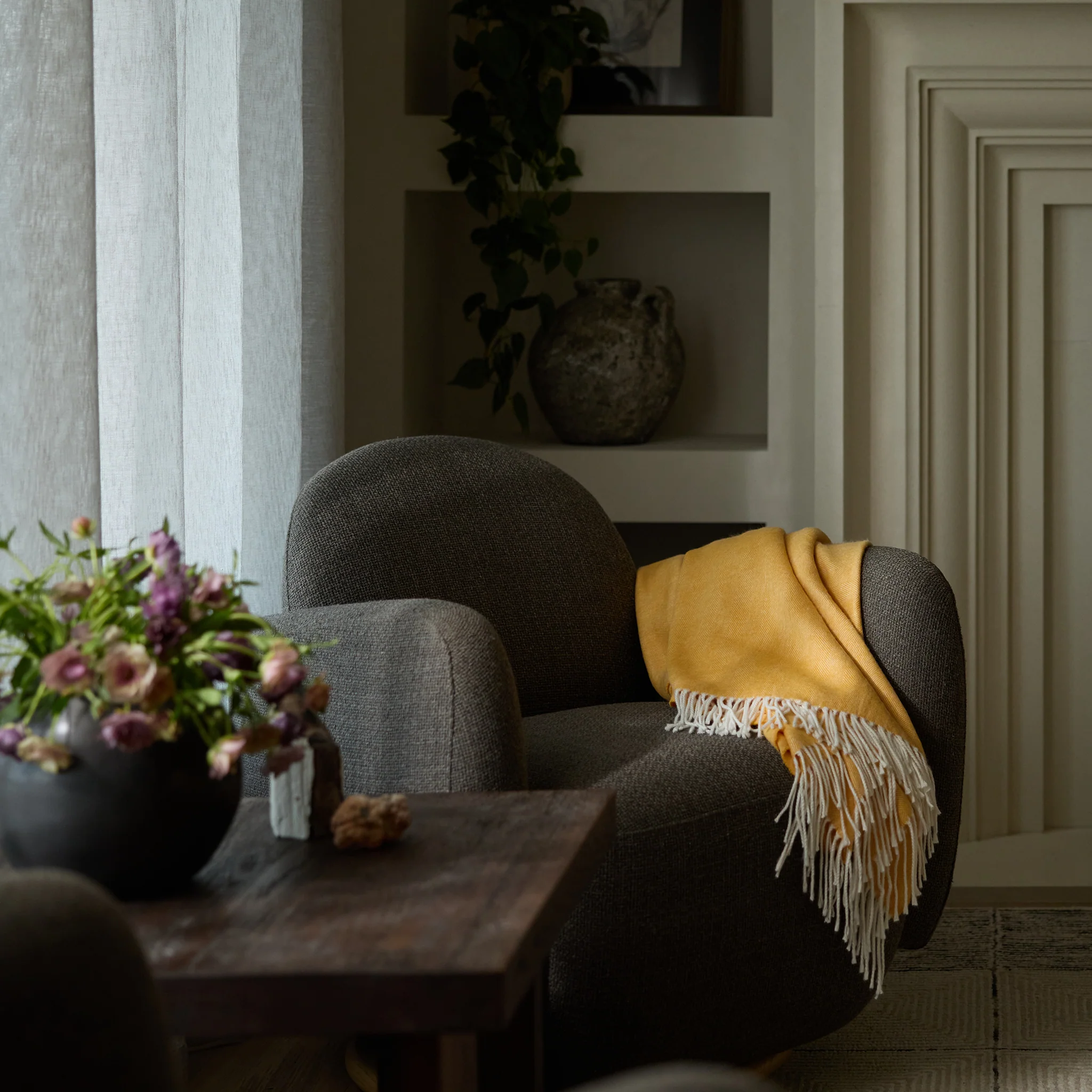 Bamboo Herringbone Tassel Throw - Image 23