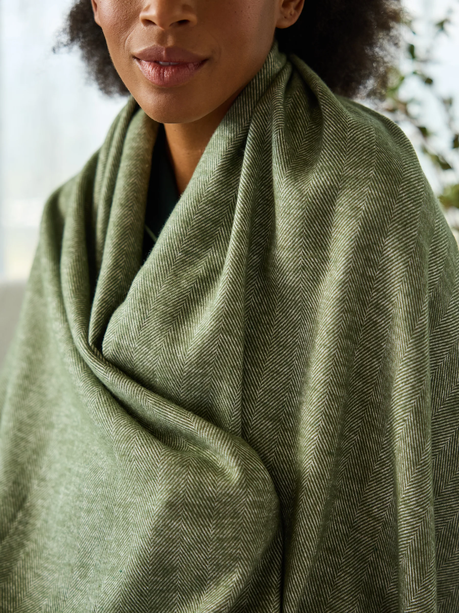 Bamboo Herringbone Tassel Throw - Image 30
