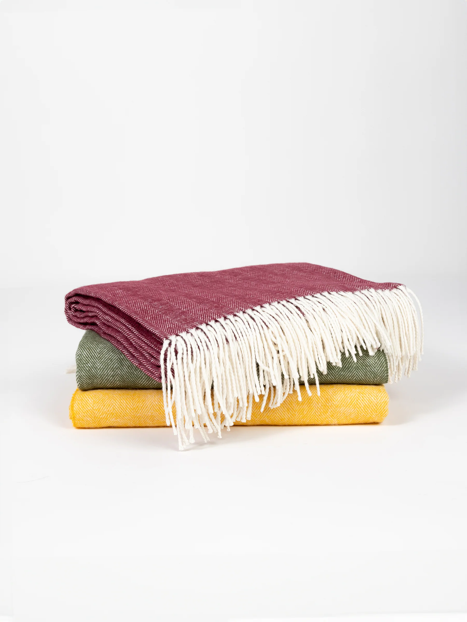 Bamboo Herringbone Tassel Throw - Image 32