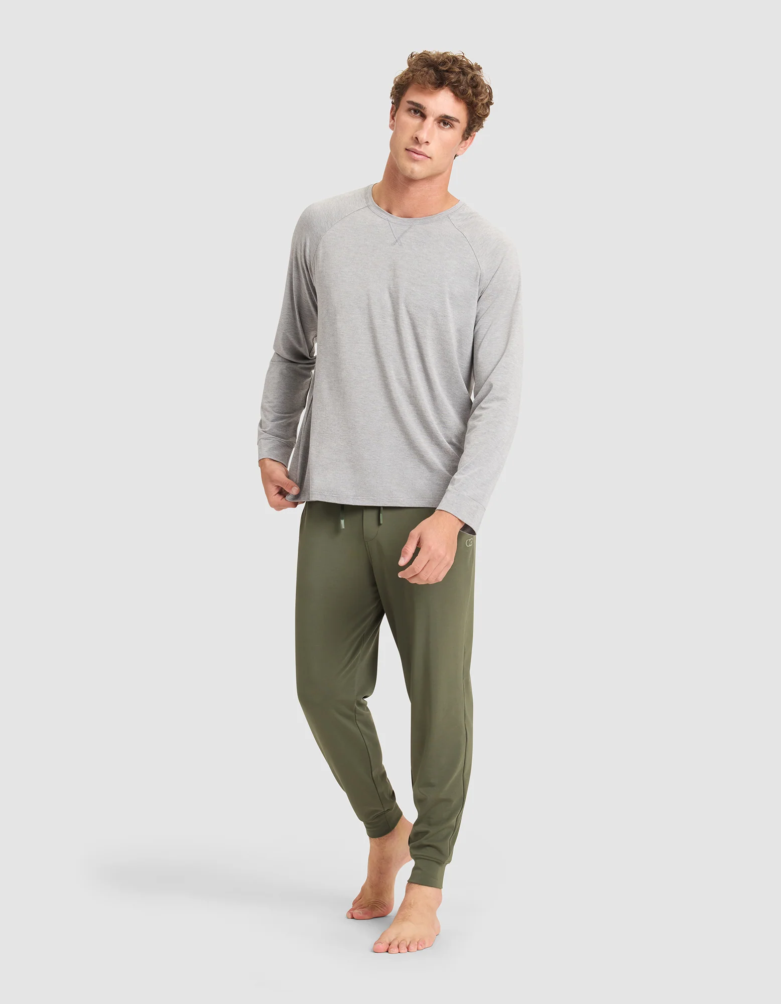 Men's Bamboo Stretch-Knit Long Sleeve Pajama Top - Image 14