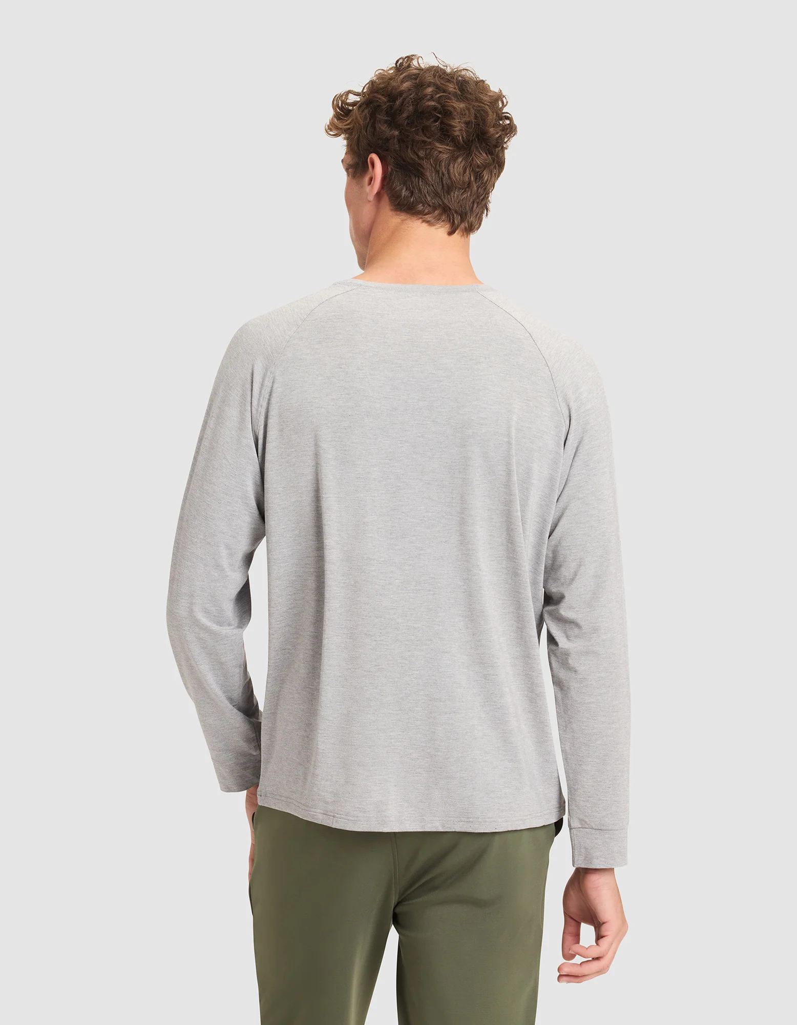 Men's Bamboo Stretch-Knit Long Sleeve Pajama Top - Image 15