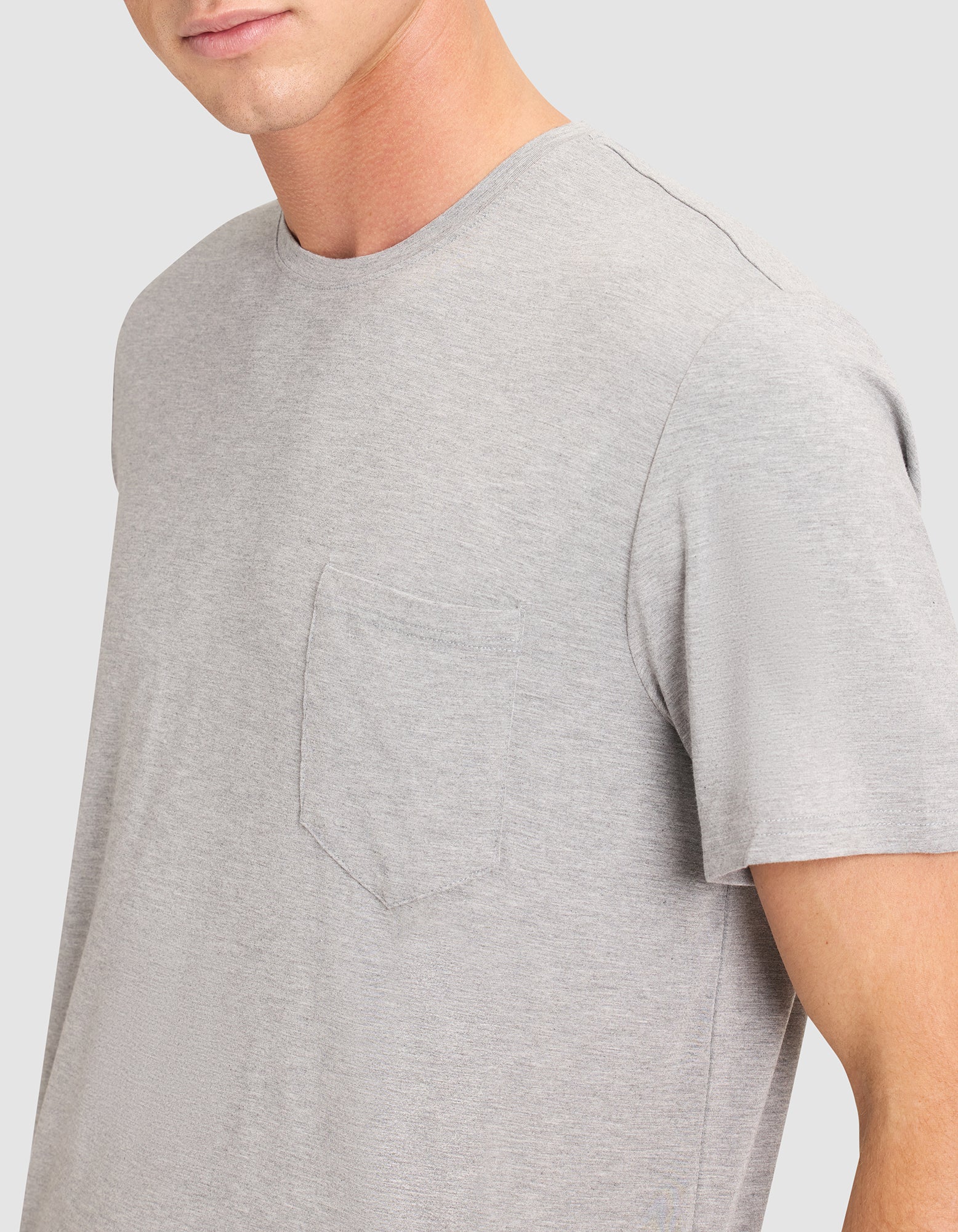 Men's Bamboo Stretch-Knit Short Sleeve Pajama Tee - Image 12