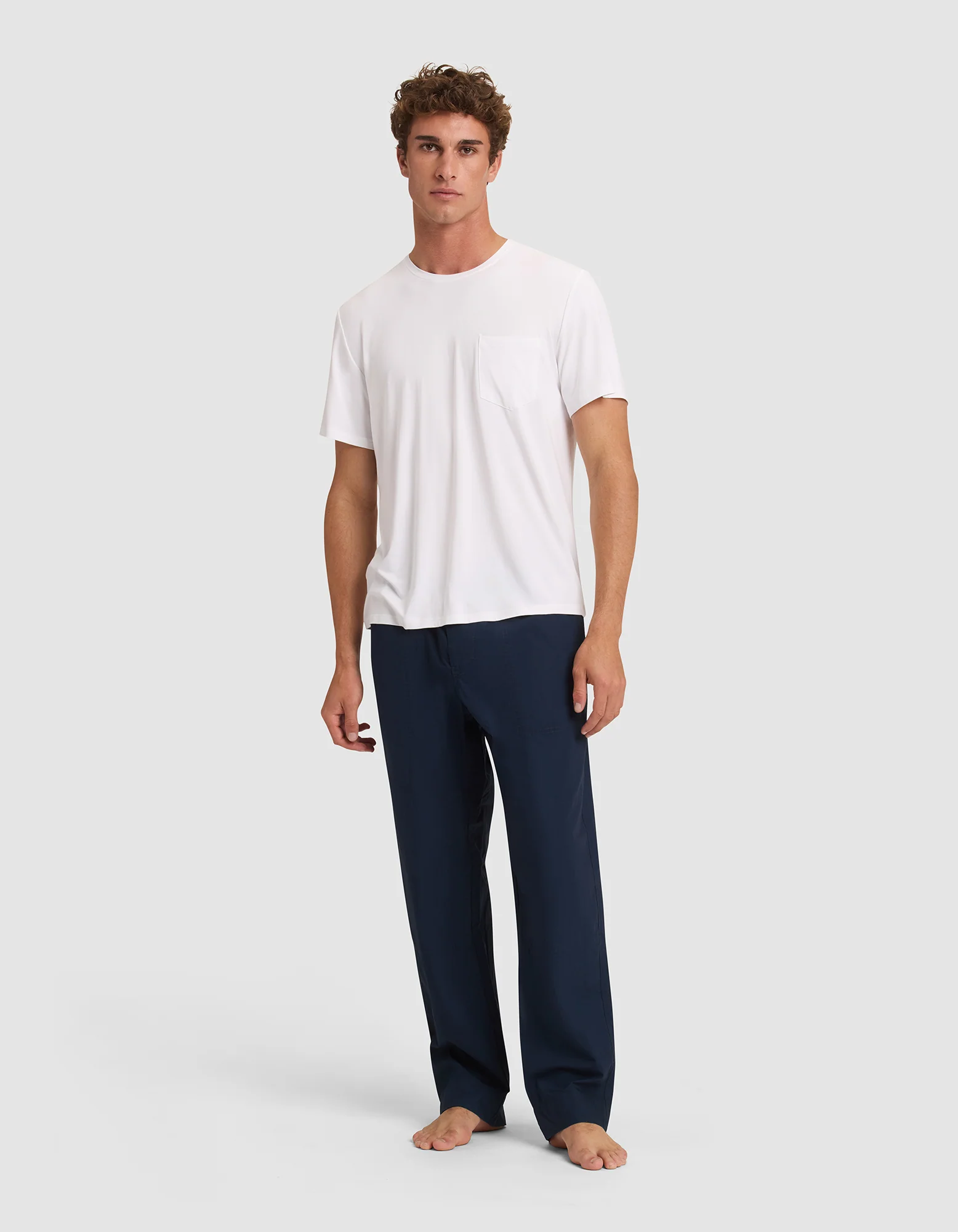 Men's Bamboo Stretch-Knit Short Sleeve Pajama Tee - Image 18