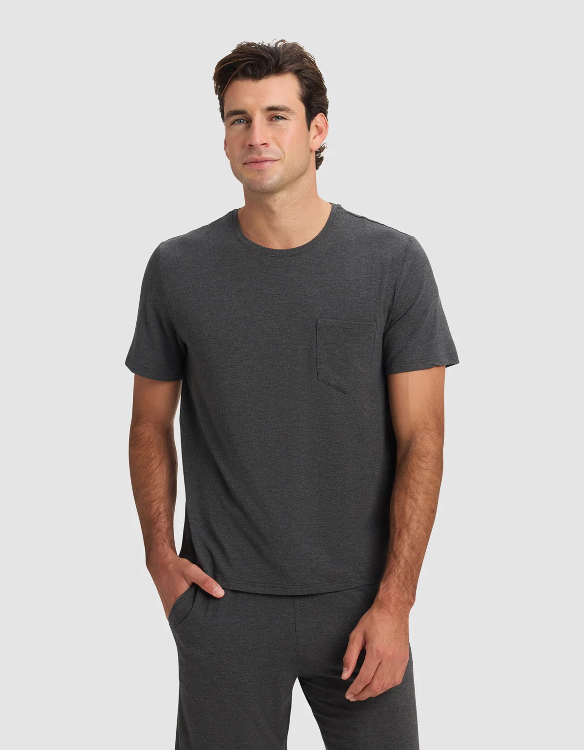 Men's Bamboo Stretch-Knit Short Sleeve Pajama Tee - Image 3