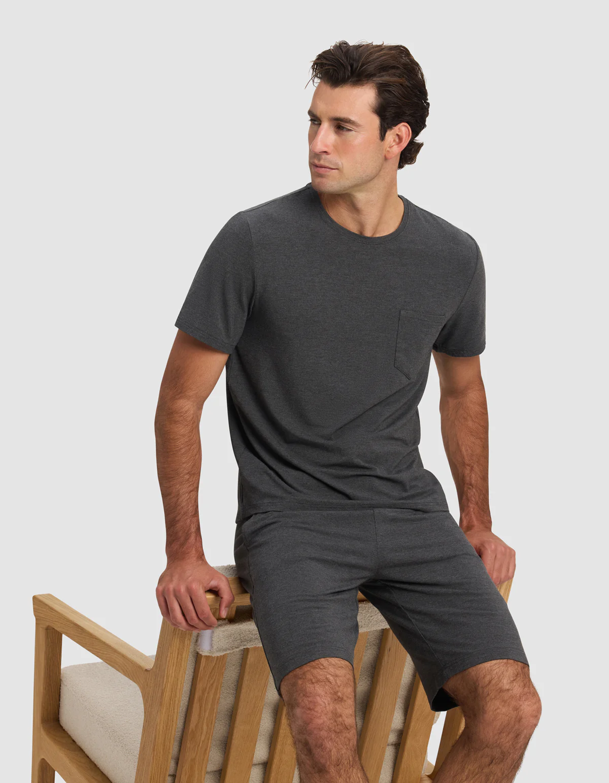 Men's Bamboo Stretch-Knit Short Sleeve Pajama Tee - Image 4