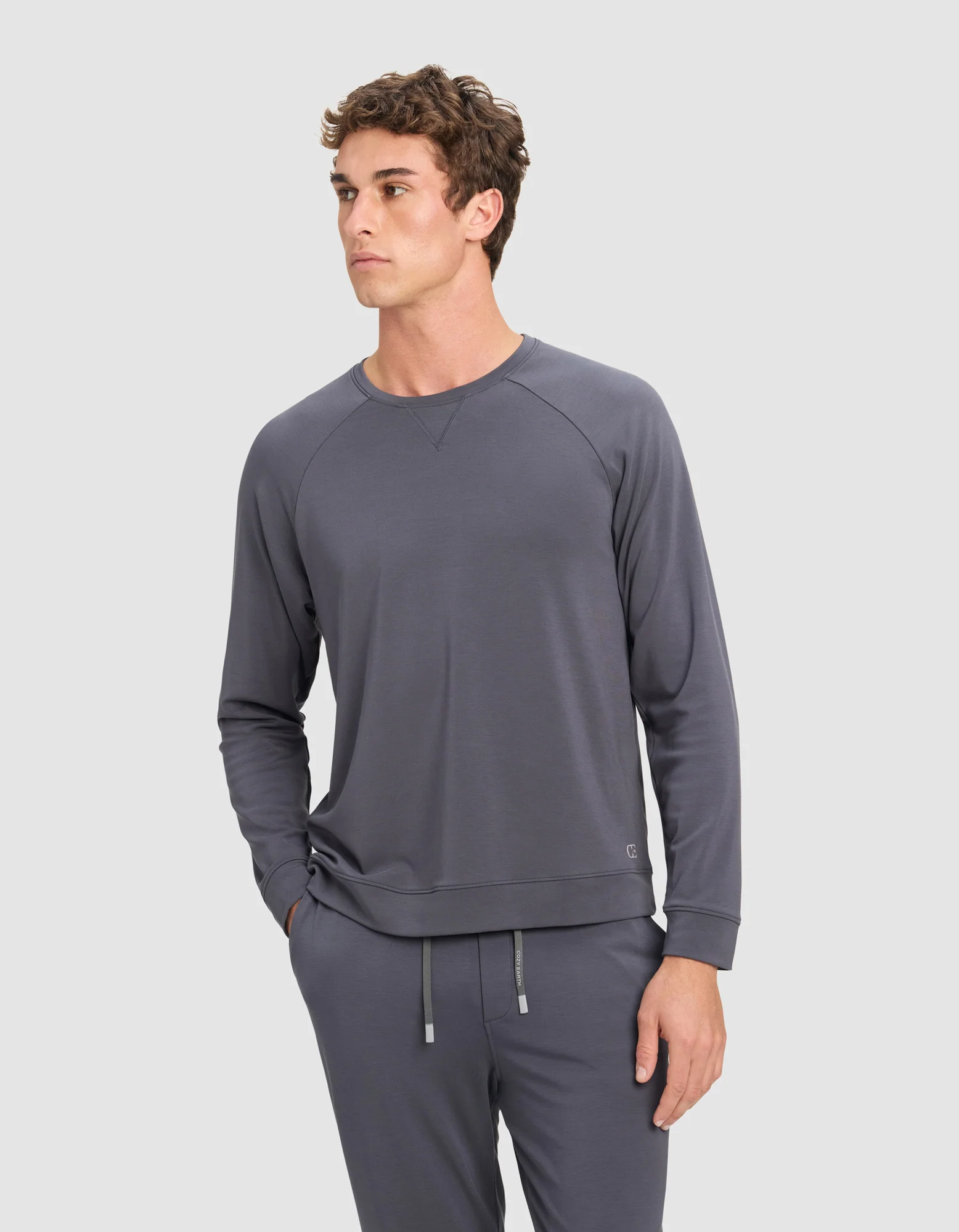 Men's Brushed Bamboo Pullover Crew - Image 11
