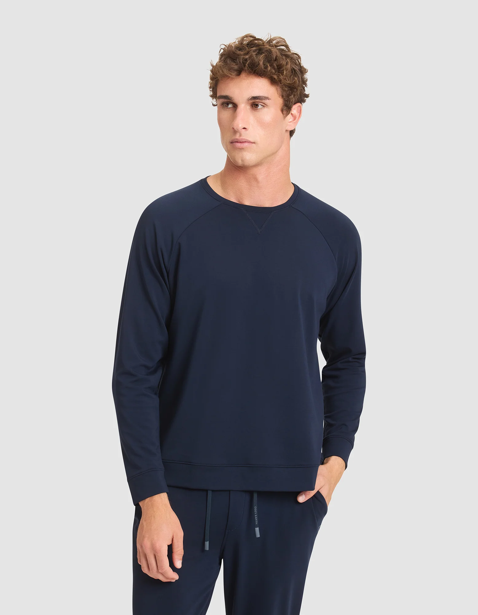 Men's Brushed Bamboo Pullover Crew - Image 19