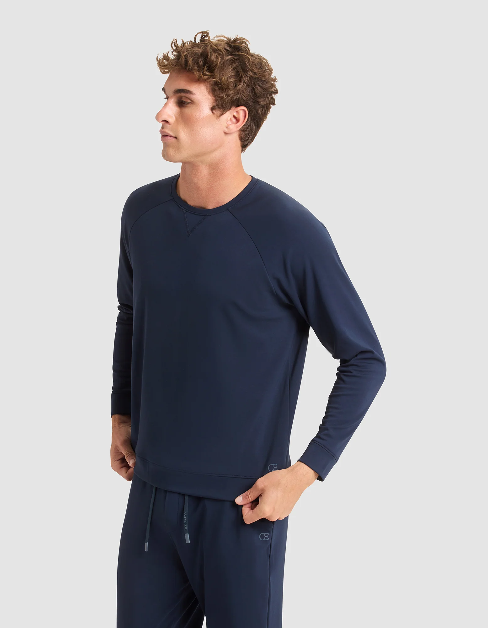 Men's Brushed Bamboo Pullover Crew - Image 20