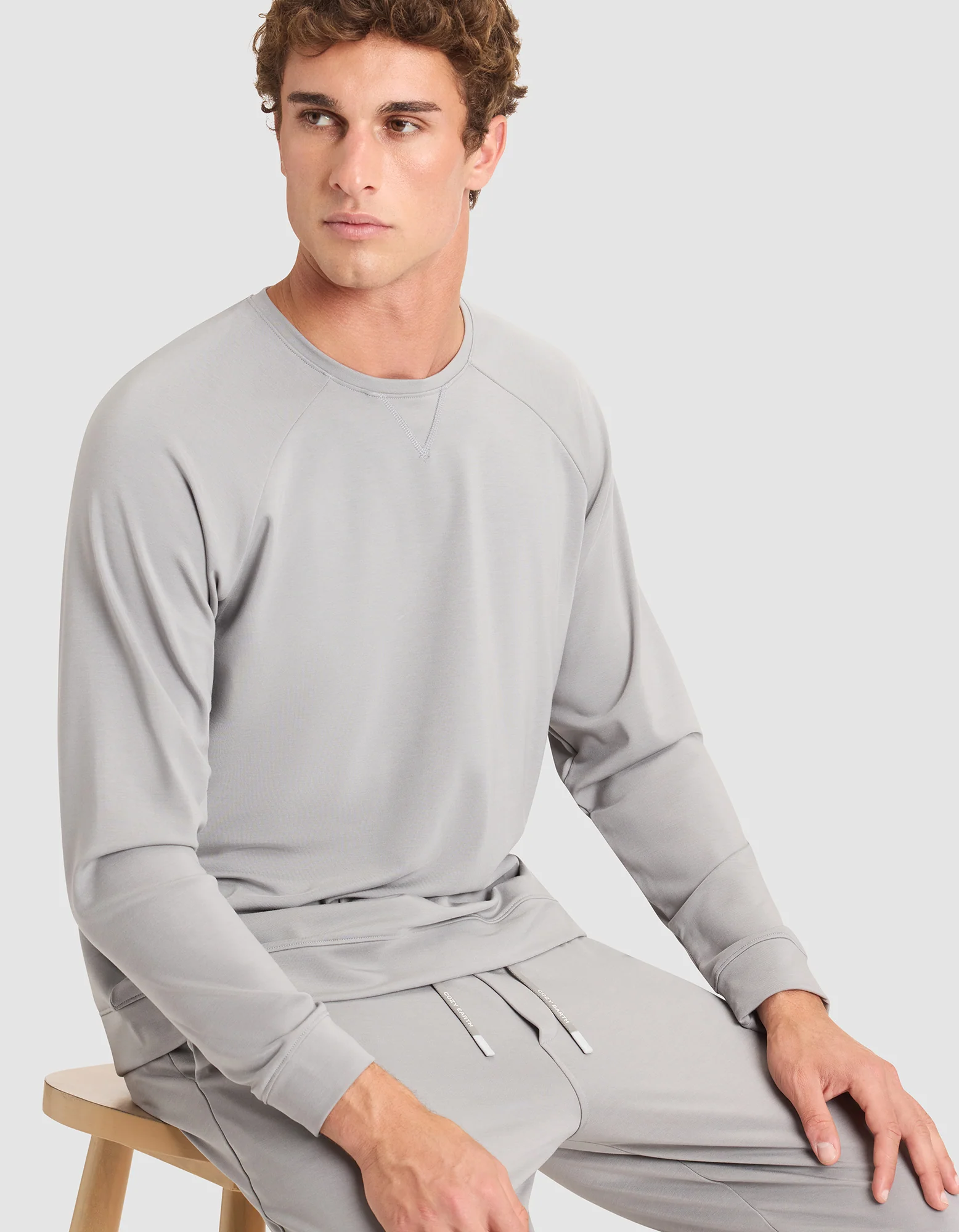 Men's Brushed Bamboo Pullover Crew - Image 25