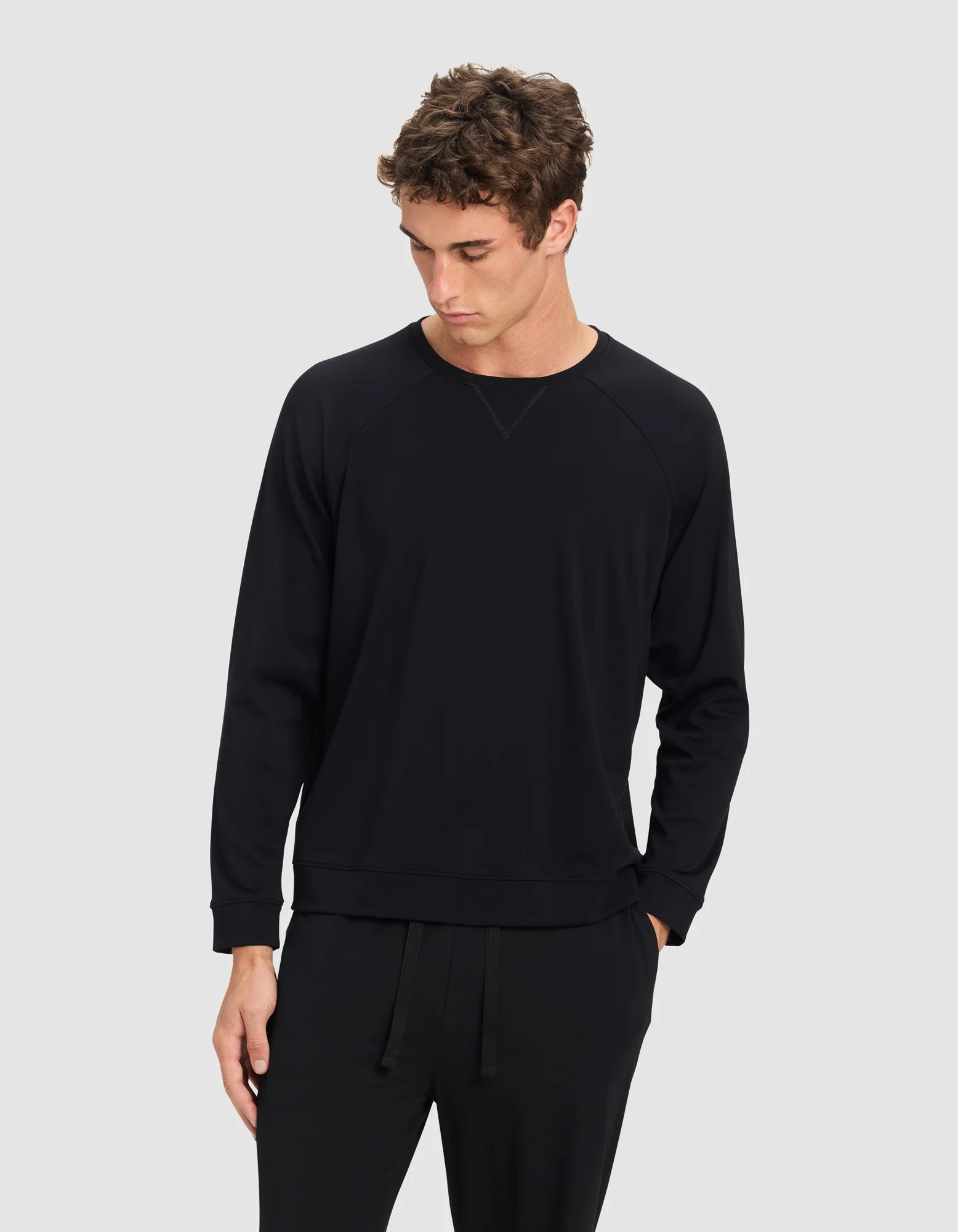 Men's Brushed Bamboo Pullover Crew - Image 5