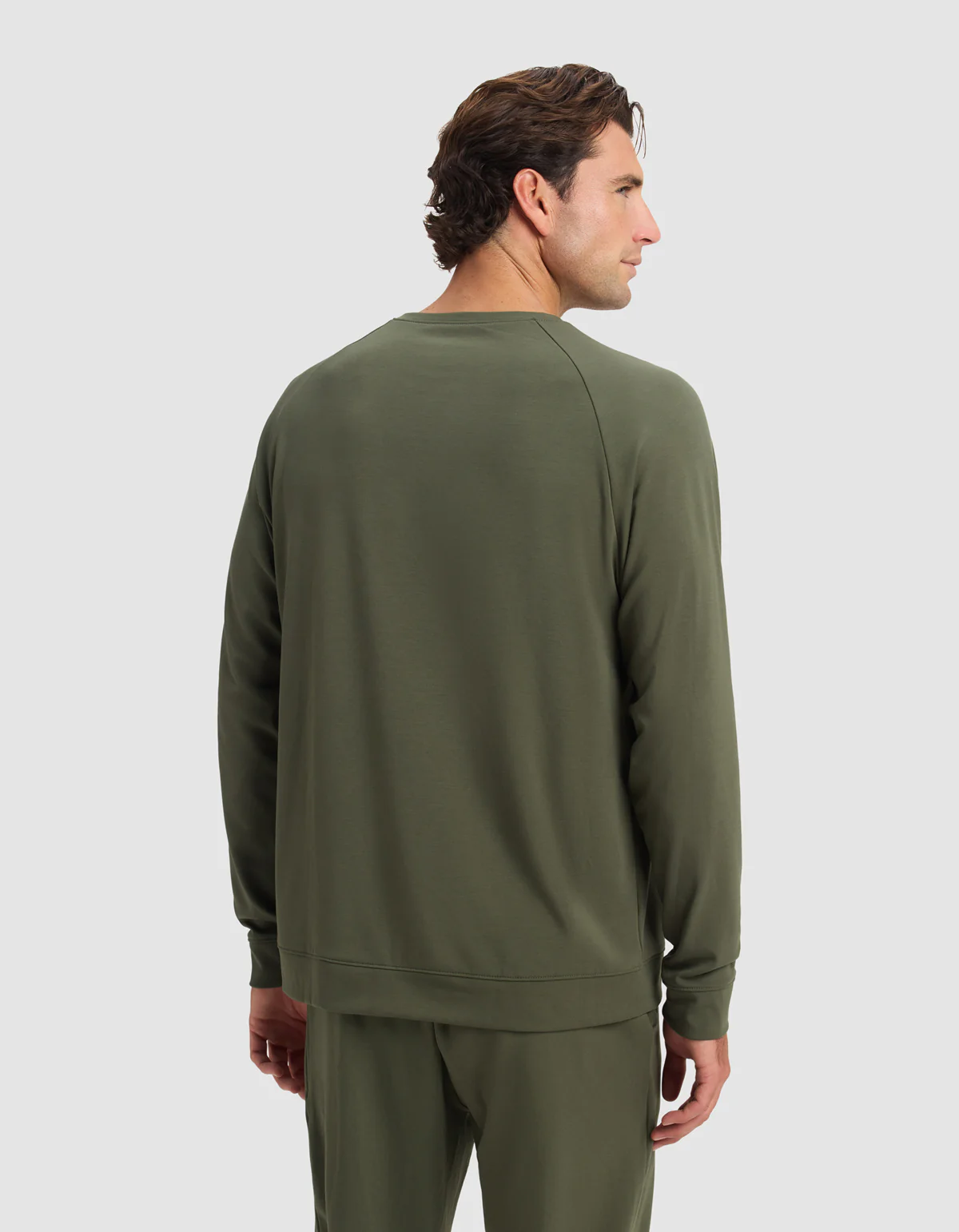 Men's Brushed Bamboo Pullover Crew - Image 8
