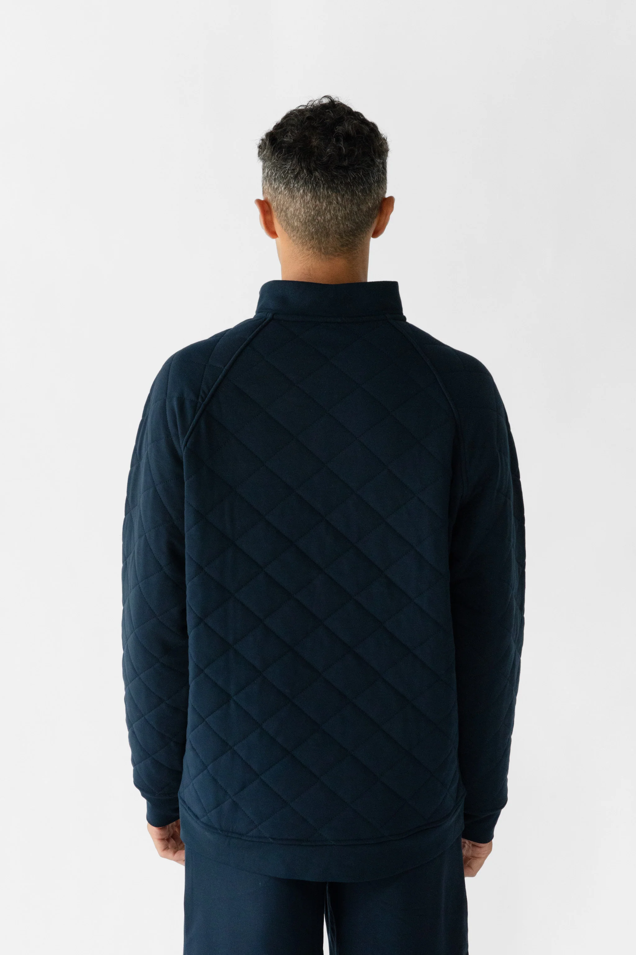 Men's Brushed Bamboo Quilted Snap Pullover - Last Chance - Image 16