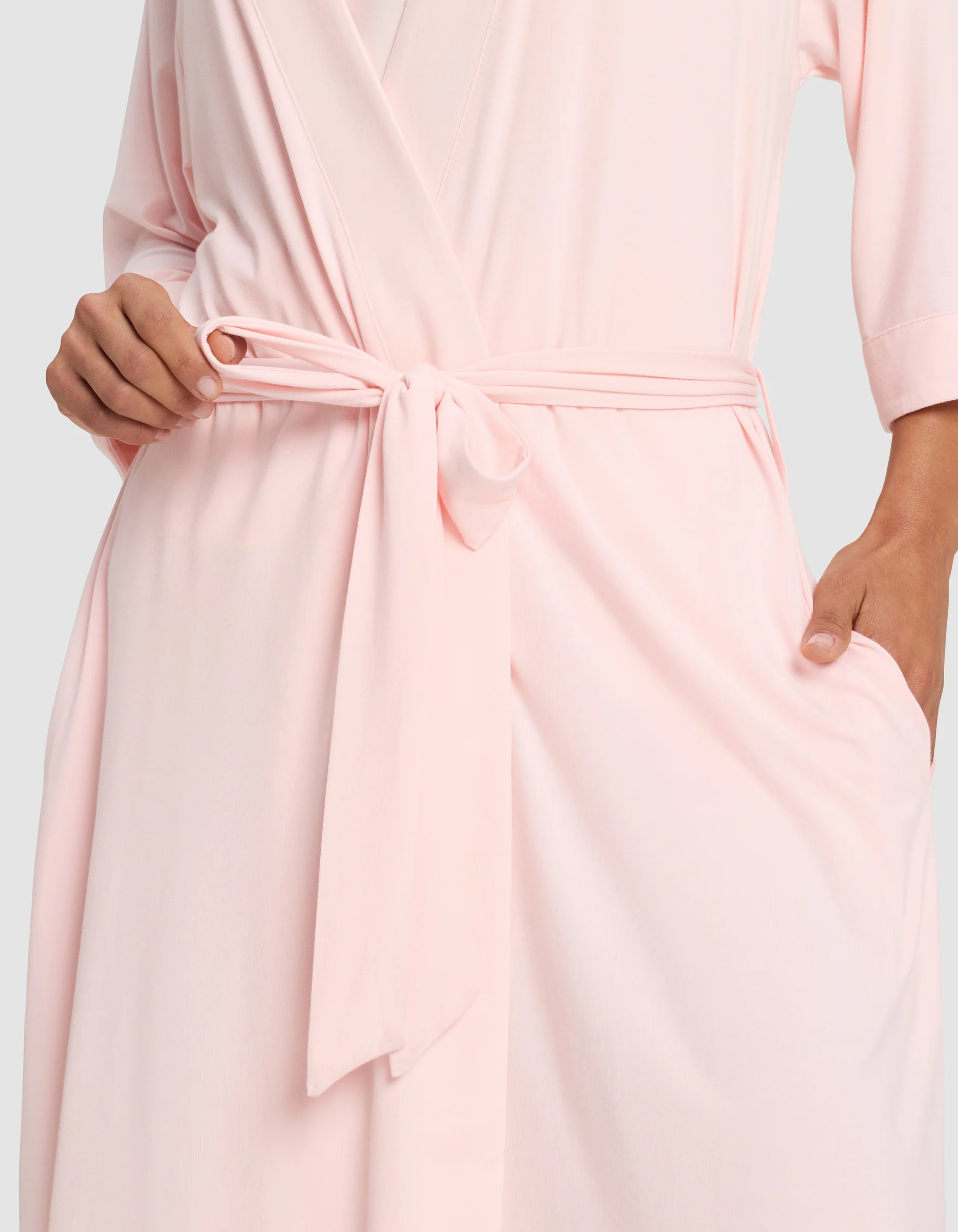 Women's Bamboo Stretch-Knit Kimono Robe - Image 10