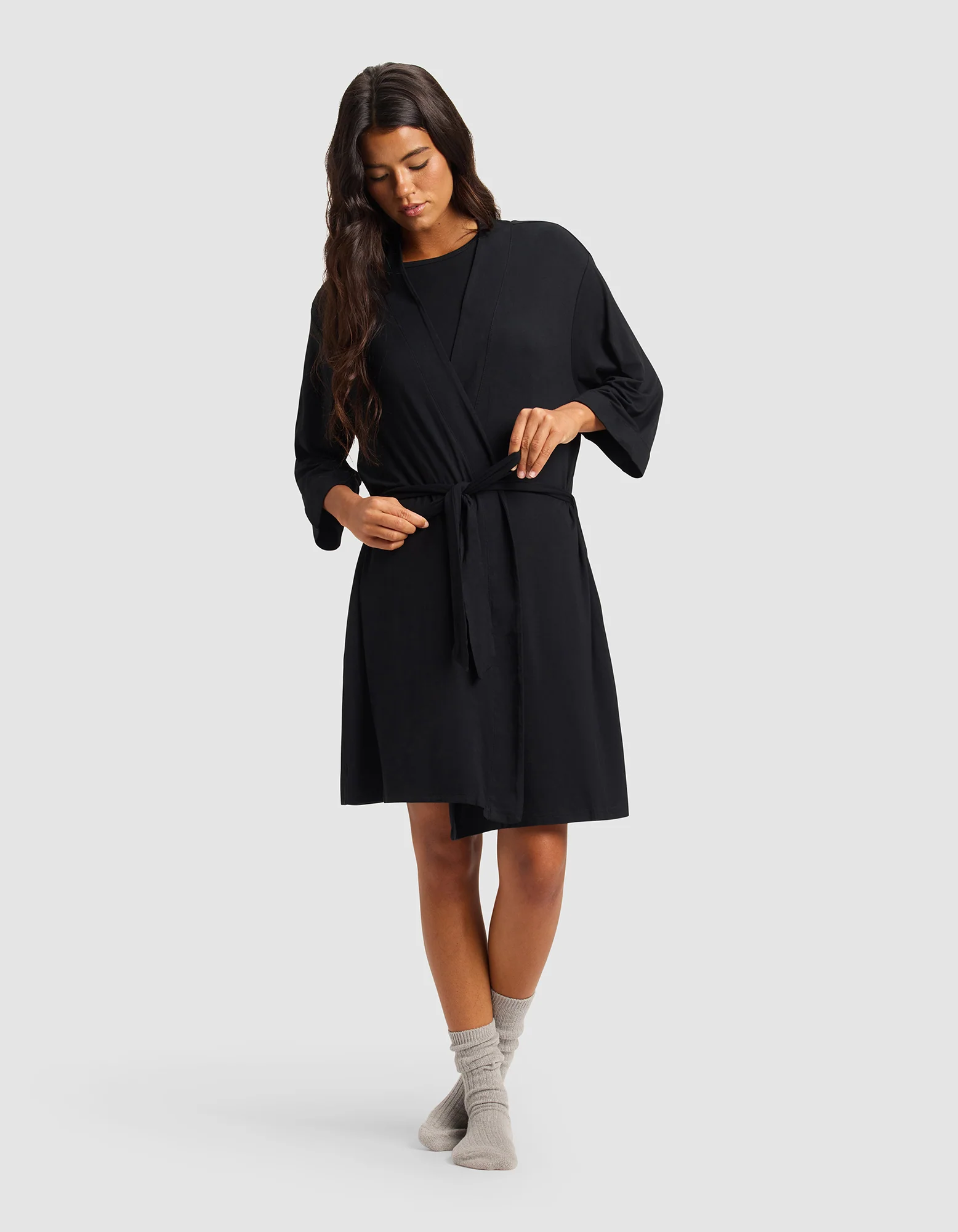 Women's Bamboo Stretch-Knit Kimono Robe - Image 19