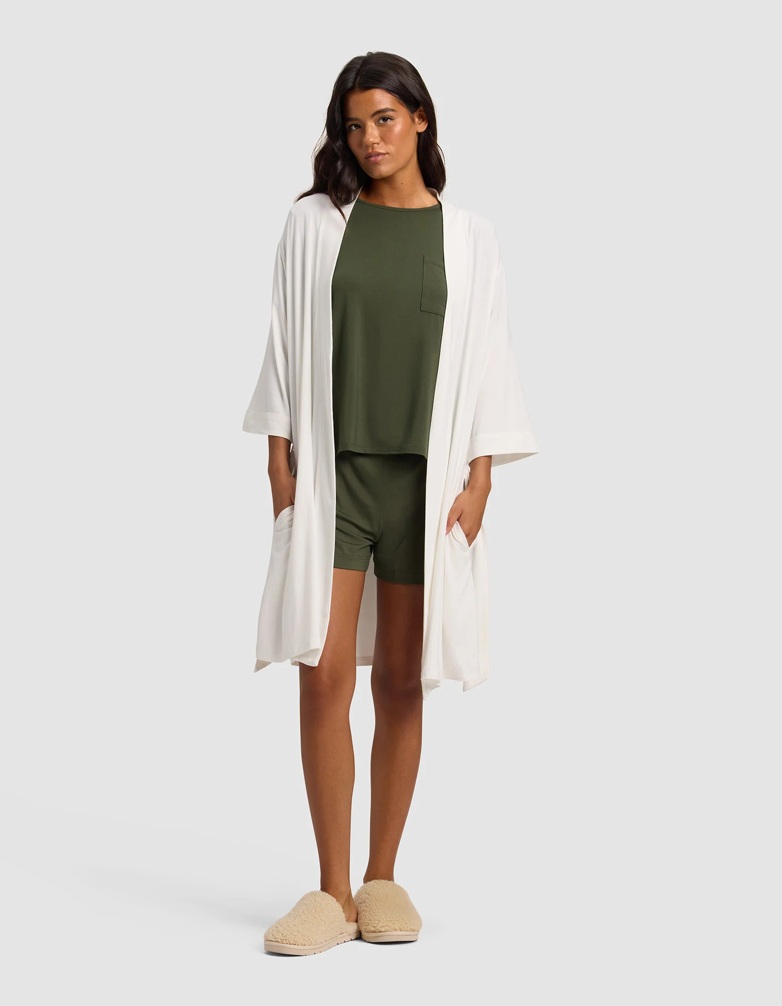 Women's Bamboo Stretch-Knit Kimono Robe - Image 25