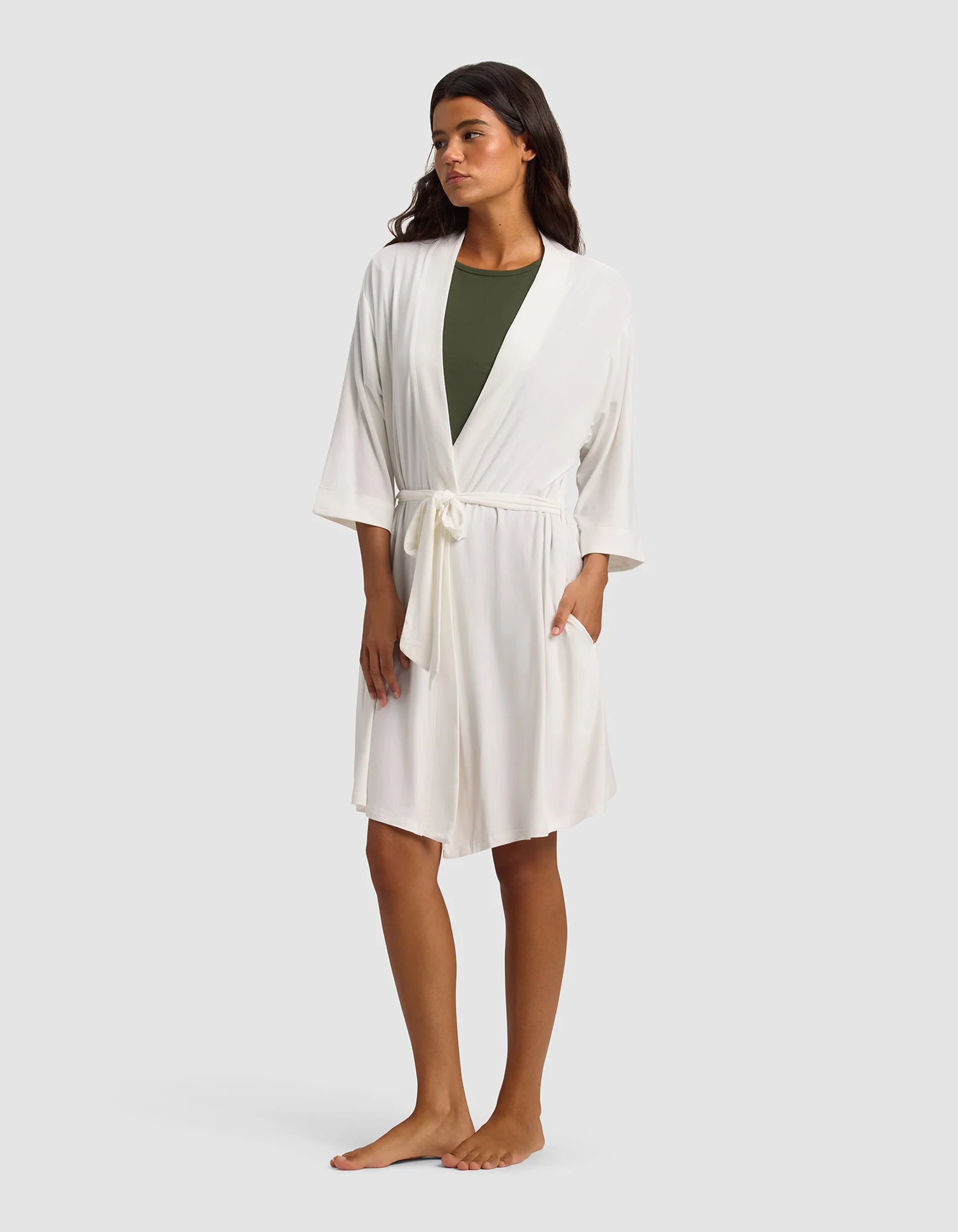 Women's Bamboo Stretch-Knit Kimono Robe - Image 26
