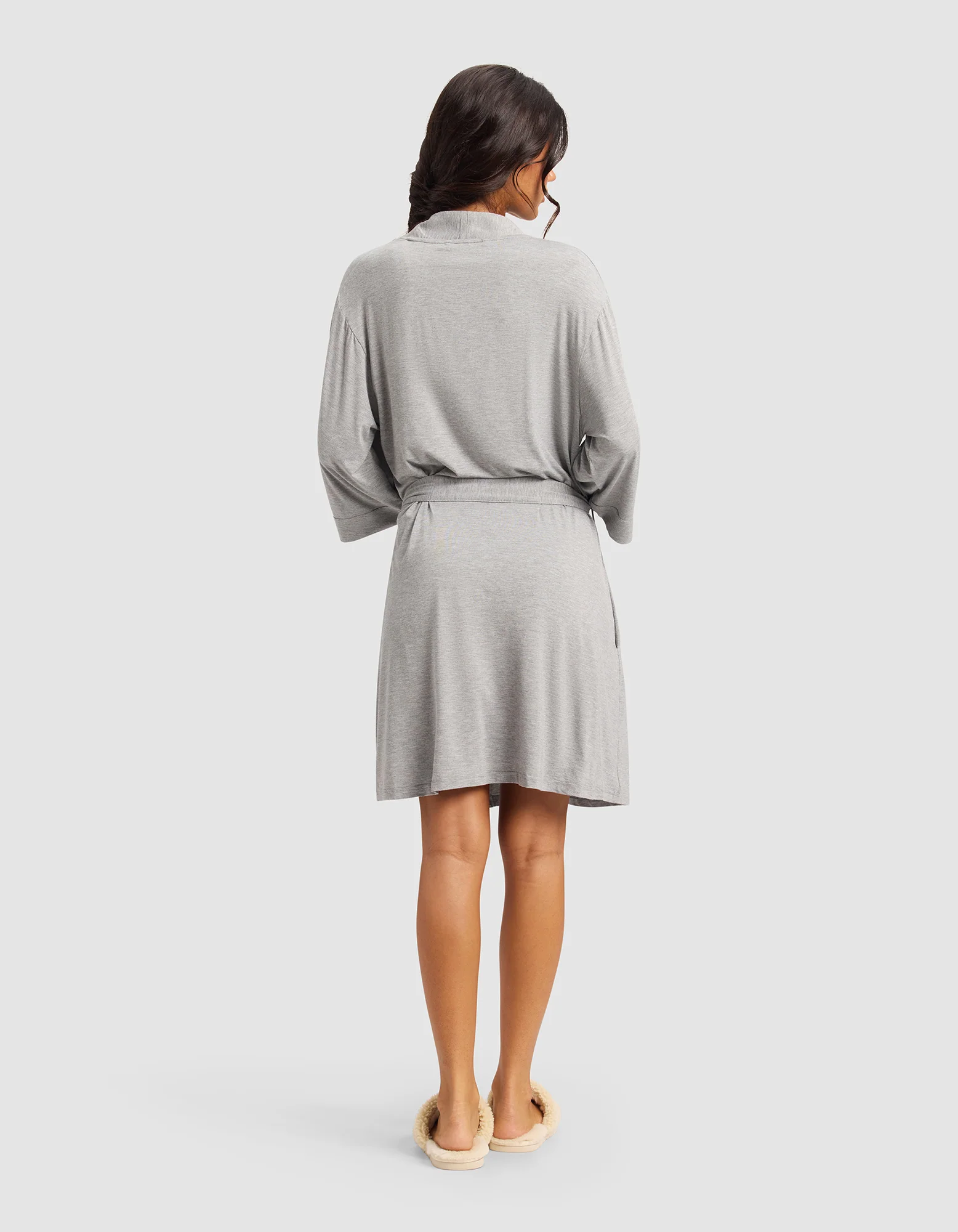 Women's Bamboo Stretch-Knit Kimono Robe - Image 5