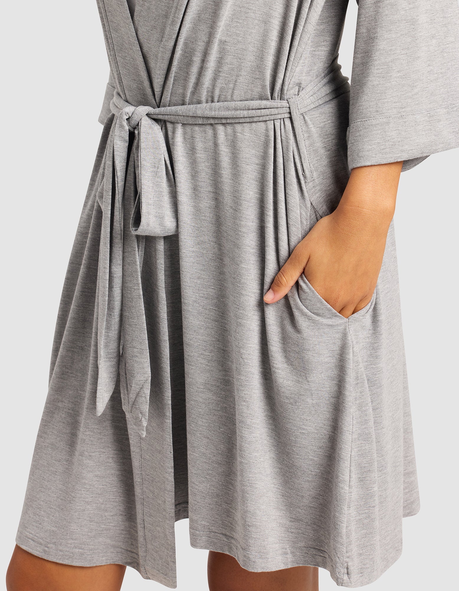 Women's Bamboo Stretch-Knit Kimono Robe - Image 7
