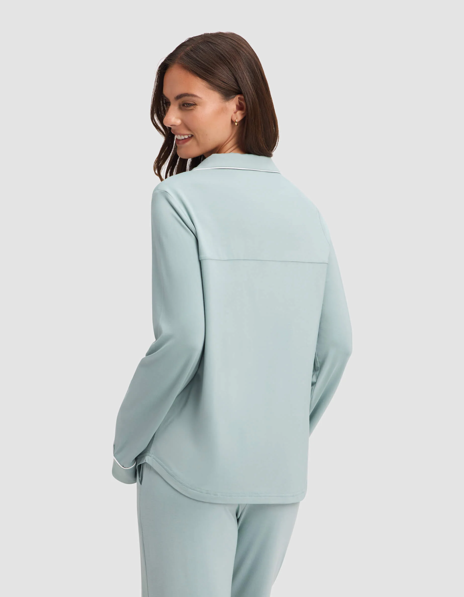 Women's Bamboo Stretch-Knit Long Sleeve Pajama Set - Image 25