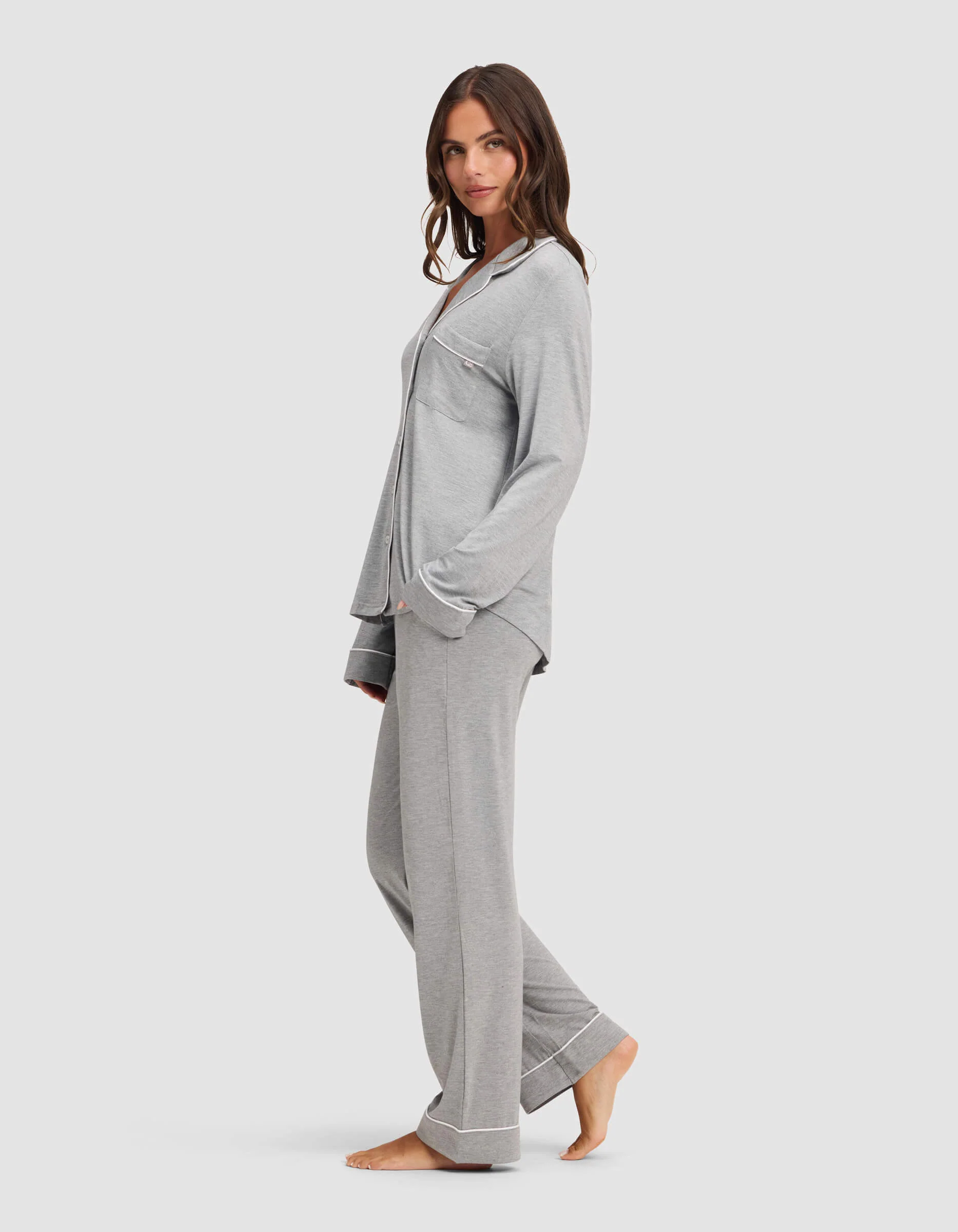 Women's Bamboo Stretch-Knit Long Sleeve Pajama Set - Image 32