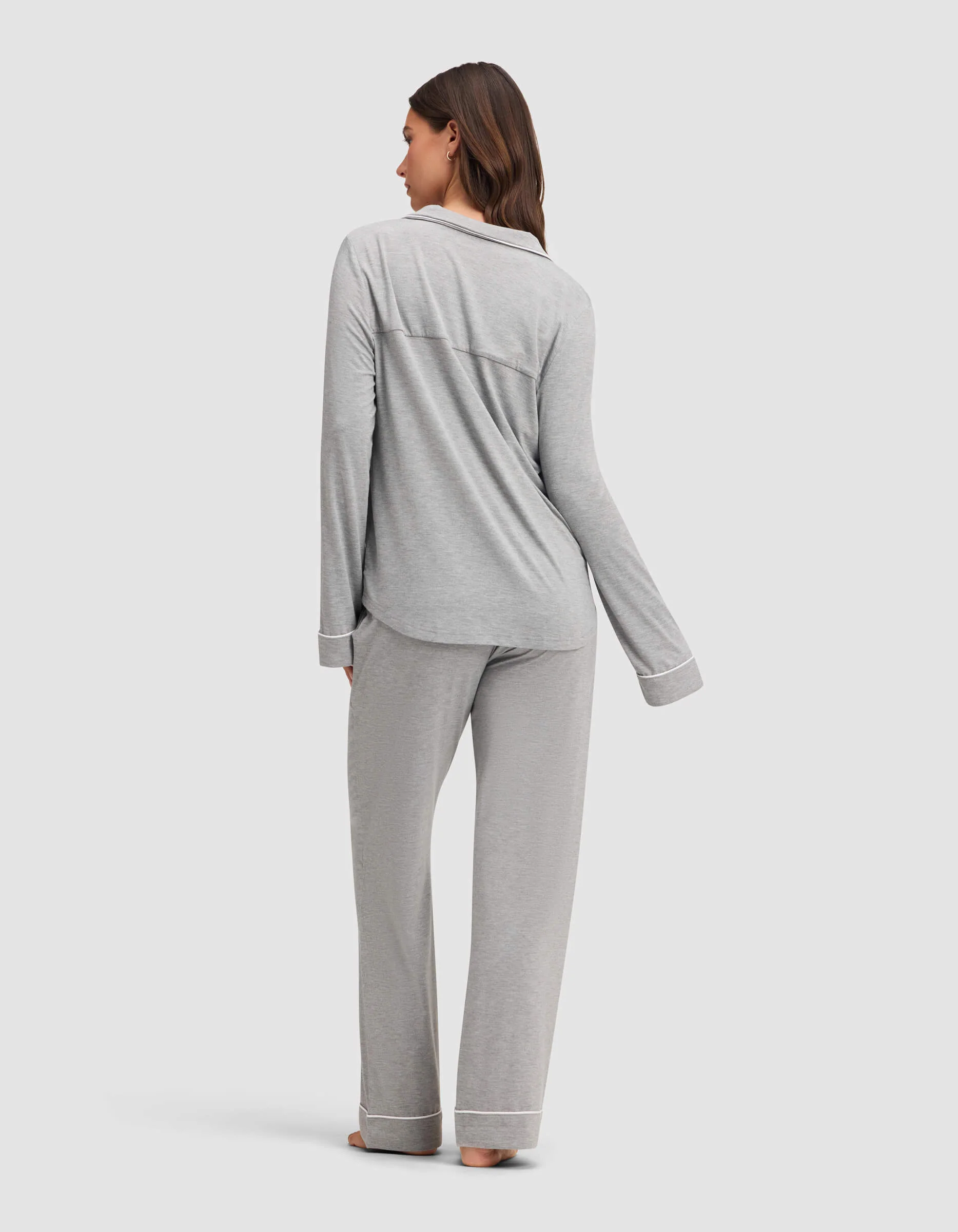 Women's Bamboo Stretch-Knit Long Sleeve Pajama Set - Image 33