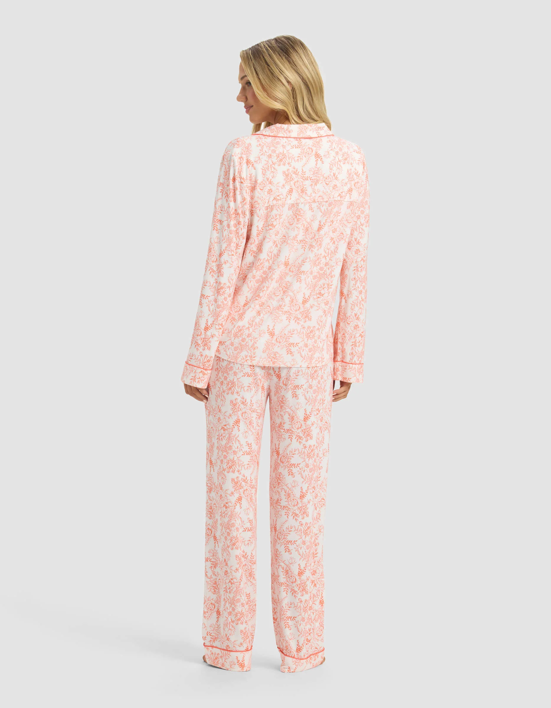 Women's Bamboo Stretch-Knit Long Sleeve Pajama Set - Image 38