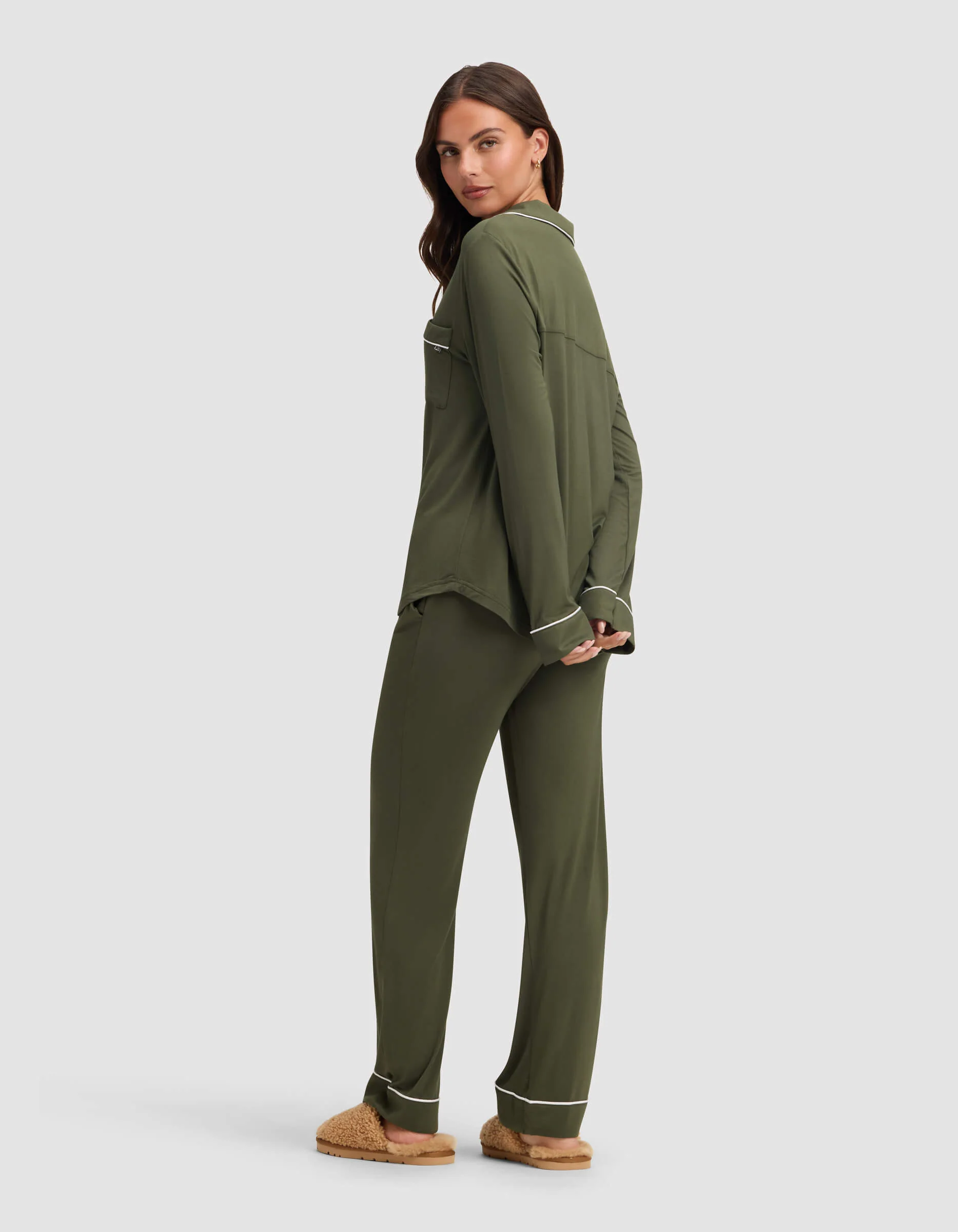 Women's Bamboo Stretch-Knit Long Sleeve Pajama Set - Image 54