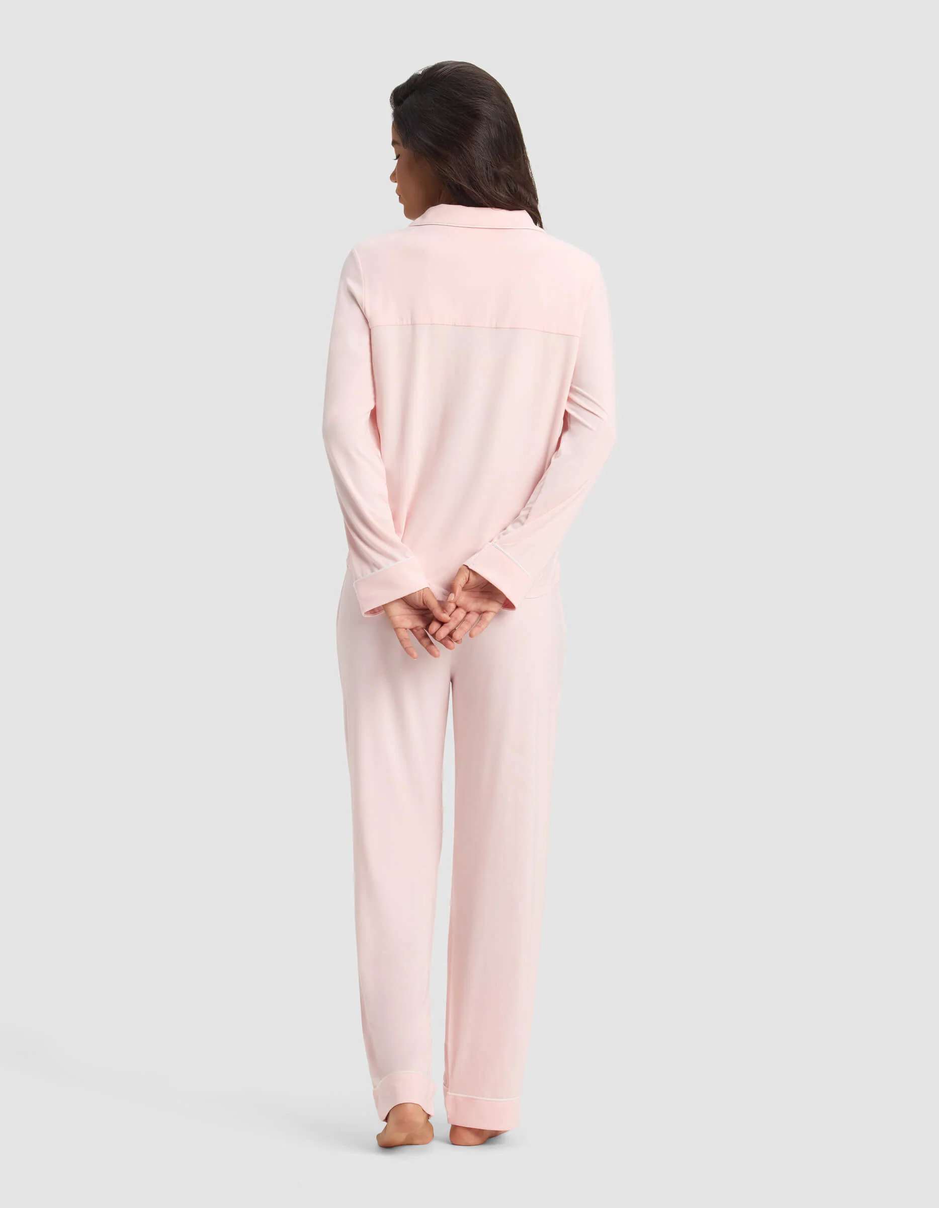 Women's Bamboo Stretch-Knit Long Sleeve Pajama Set - Image 60