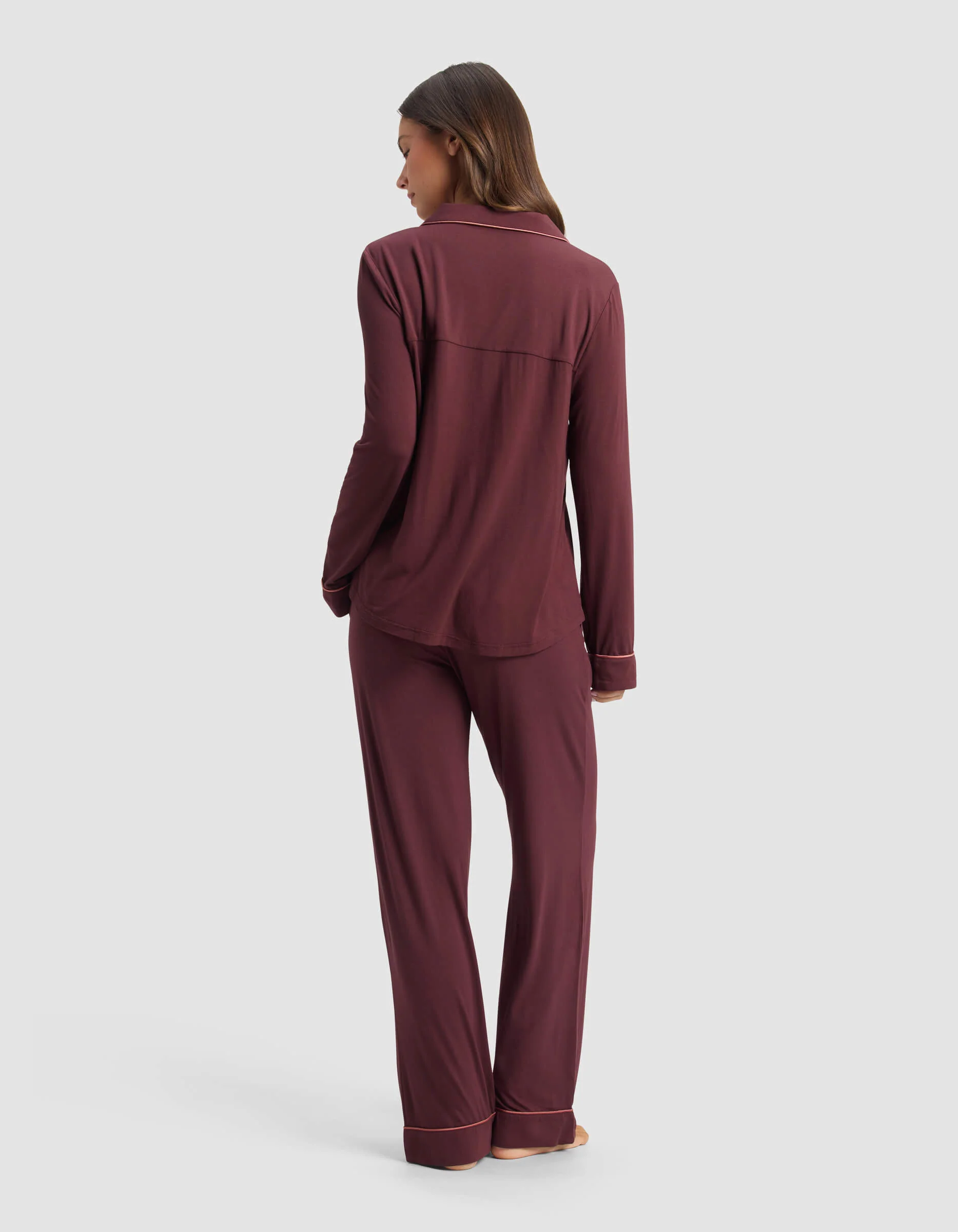 Women's Bamboo Stretch-Knit Long Sleeve Pajama Set - Image 79