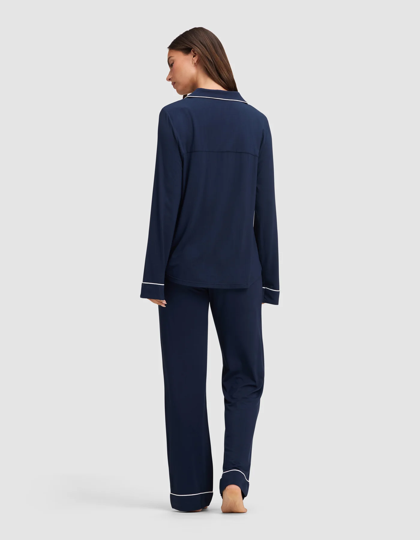Women's Bamboo Stretch-Knit Long Sleeve Pajama Set - Image 11