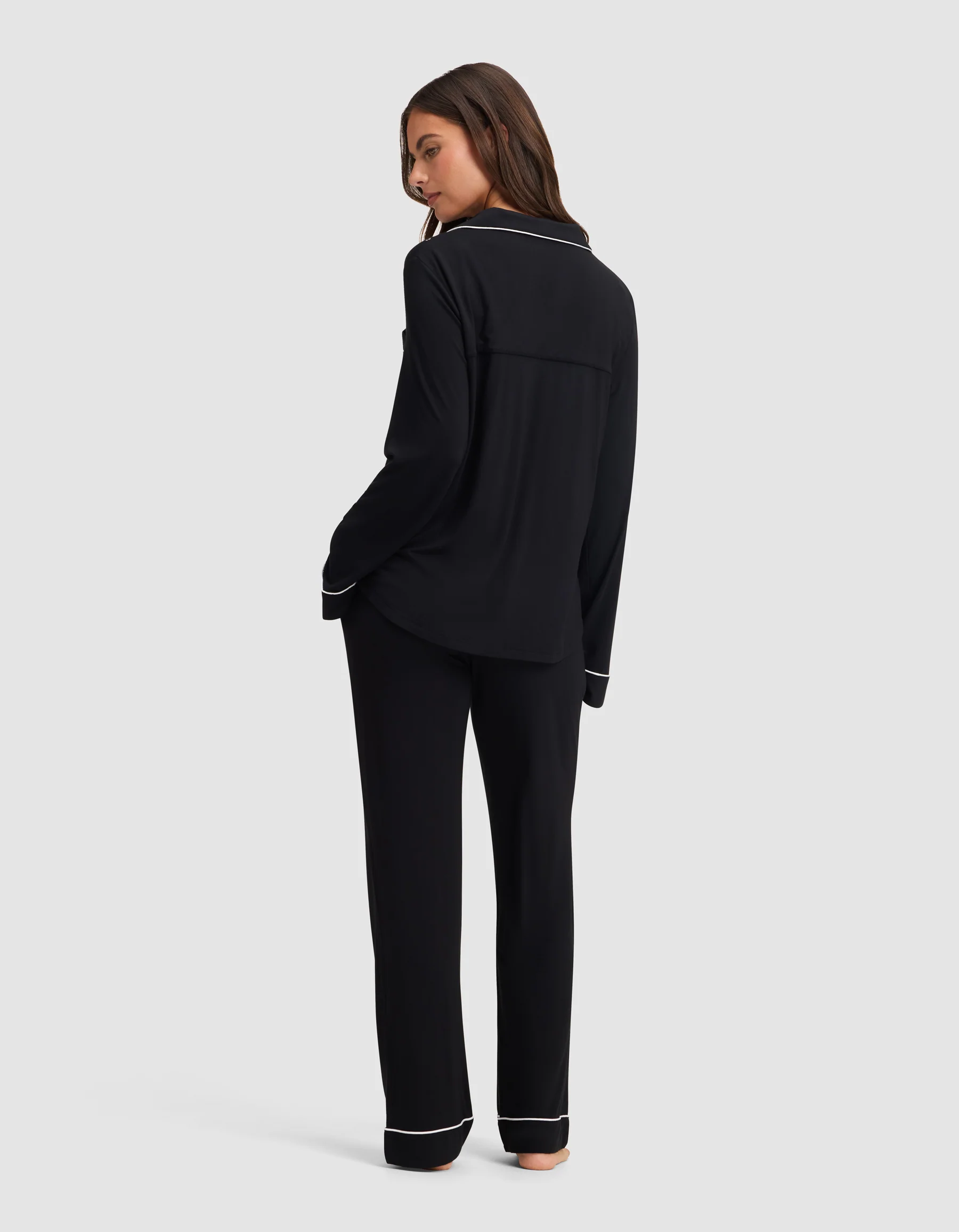 Women's Bamboo Stretch-Knit Long Sleeve Pajama Set - Image 19
