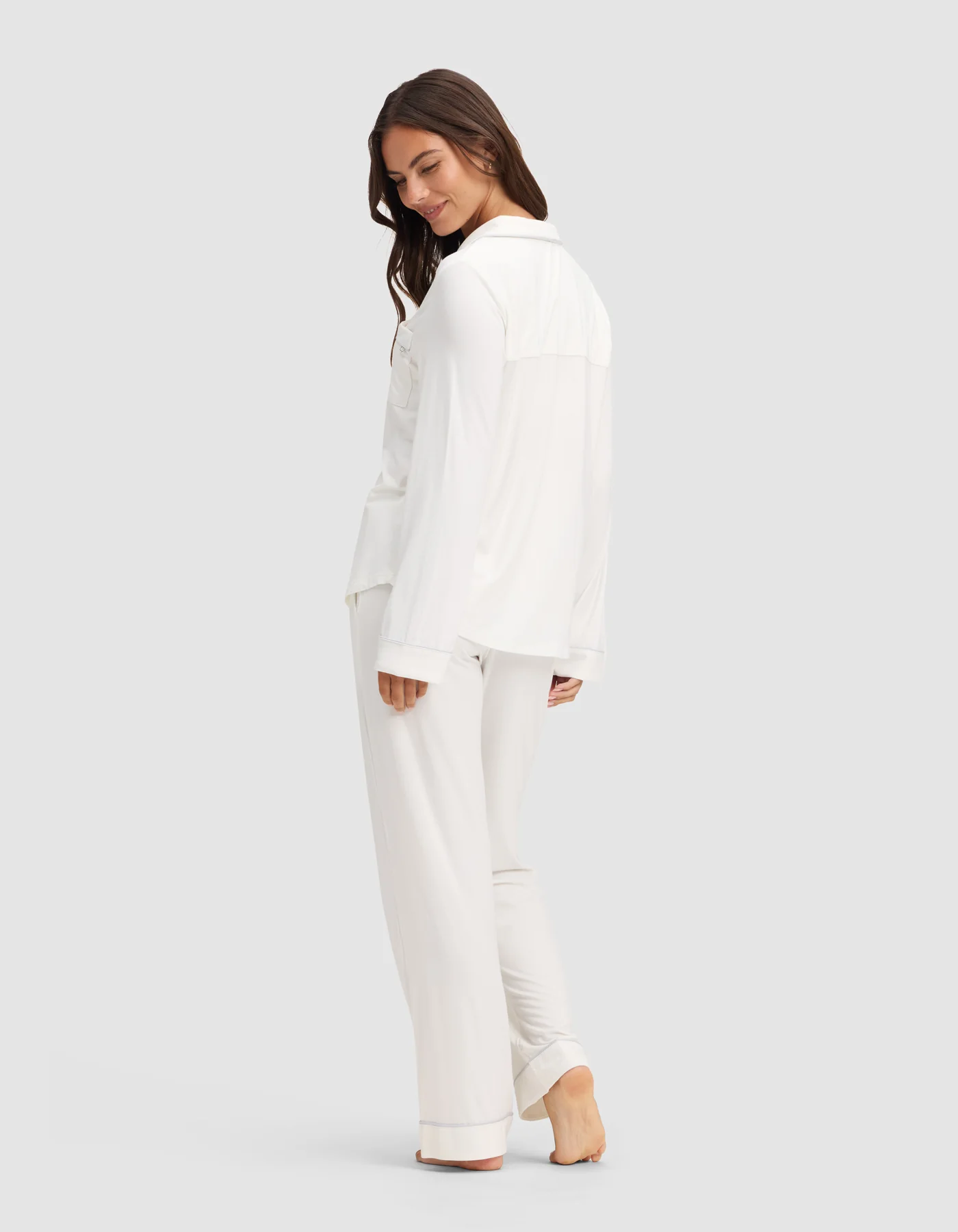 Women's Bamboo Stretch-Knit Long Sleeve Pajama Set - Image 41