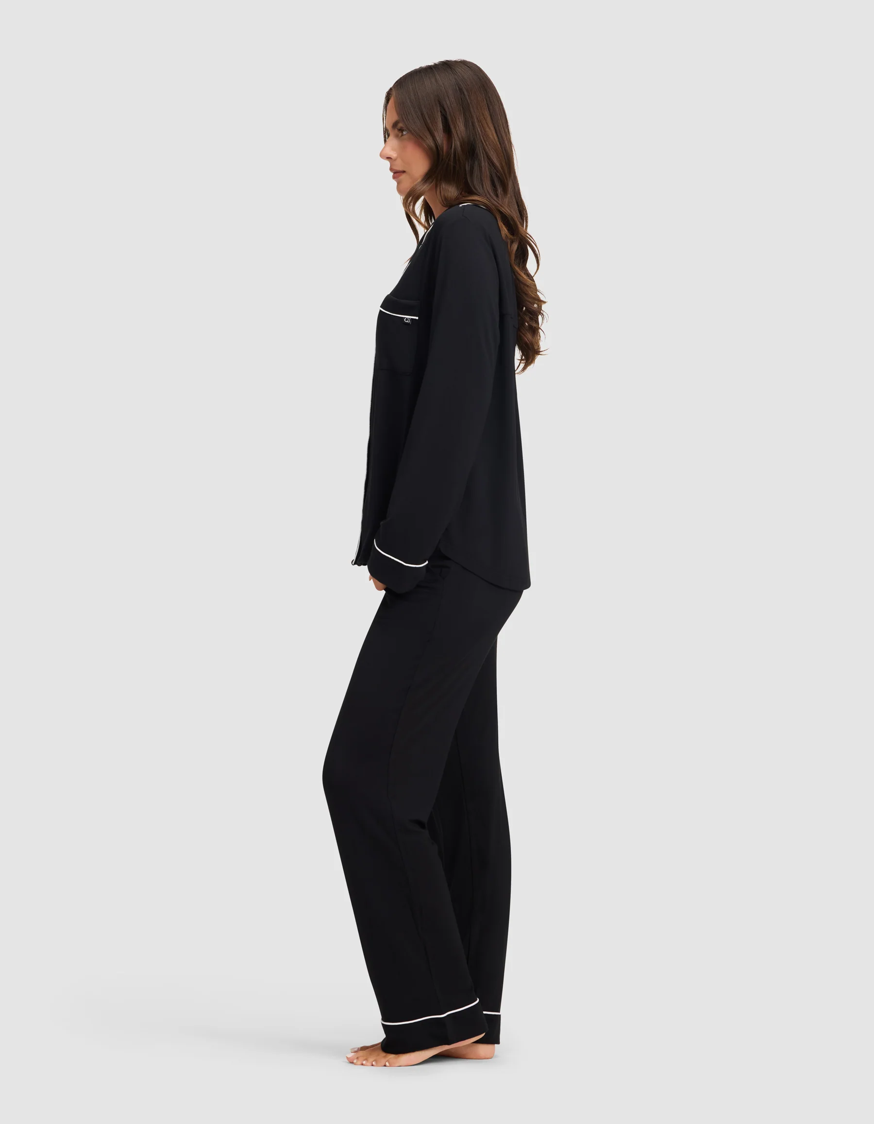 Women's Bamboo Stretch-Knit Long Sleeve Pajama Set - Image 18