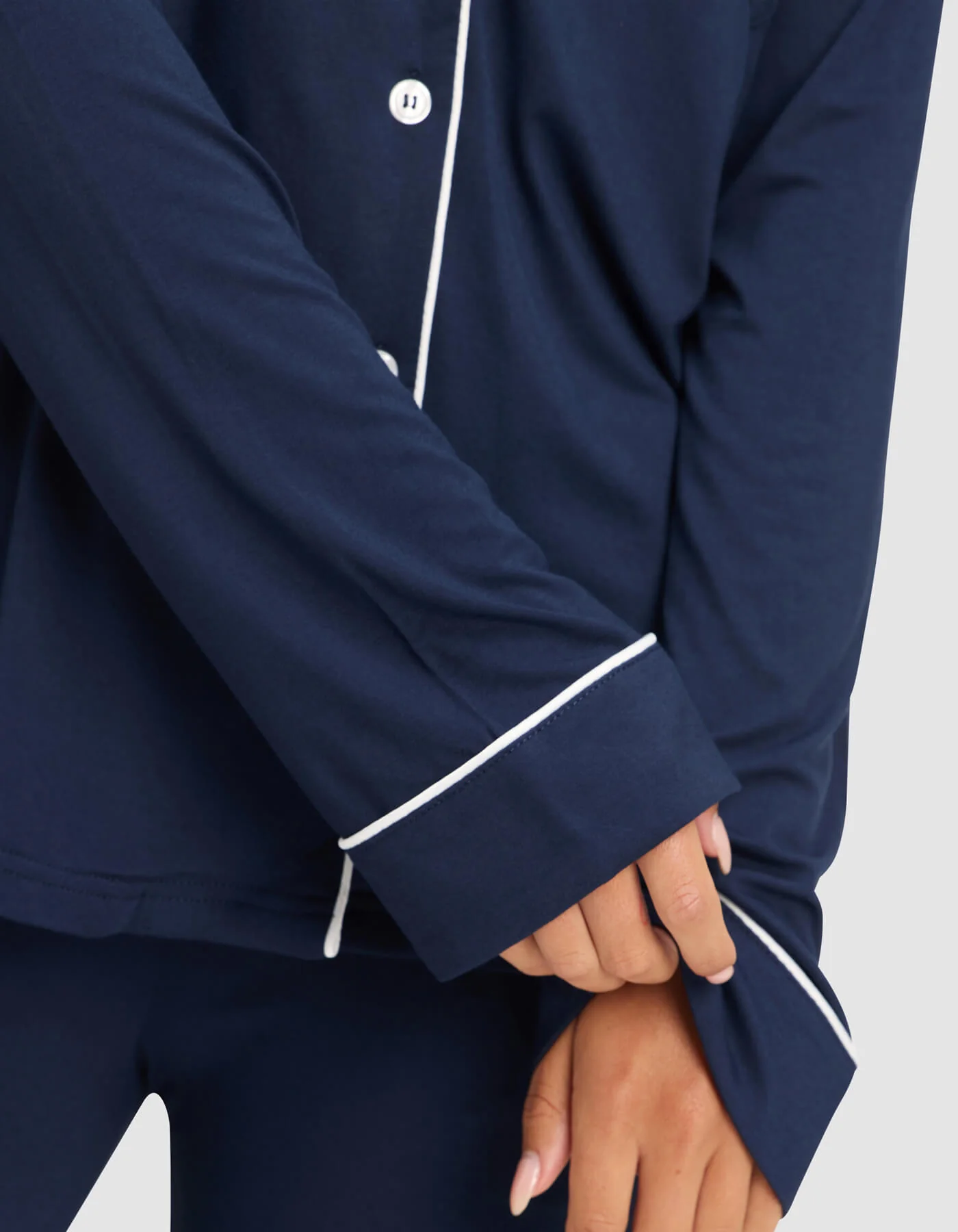 Women's Bamboo Stretch-Knit Long Sleeve Pajama Set - Image 14