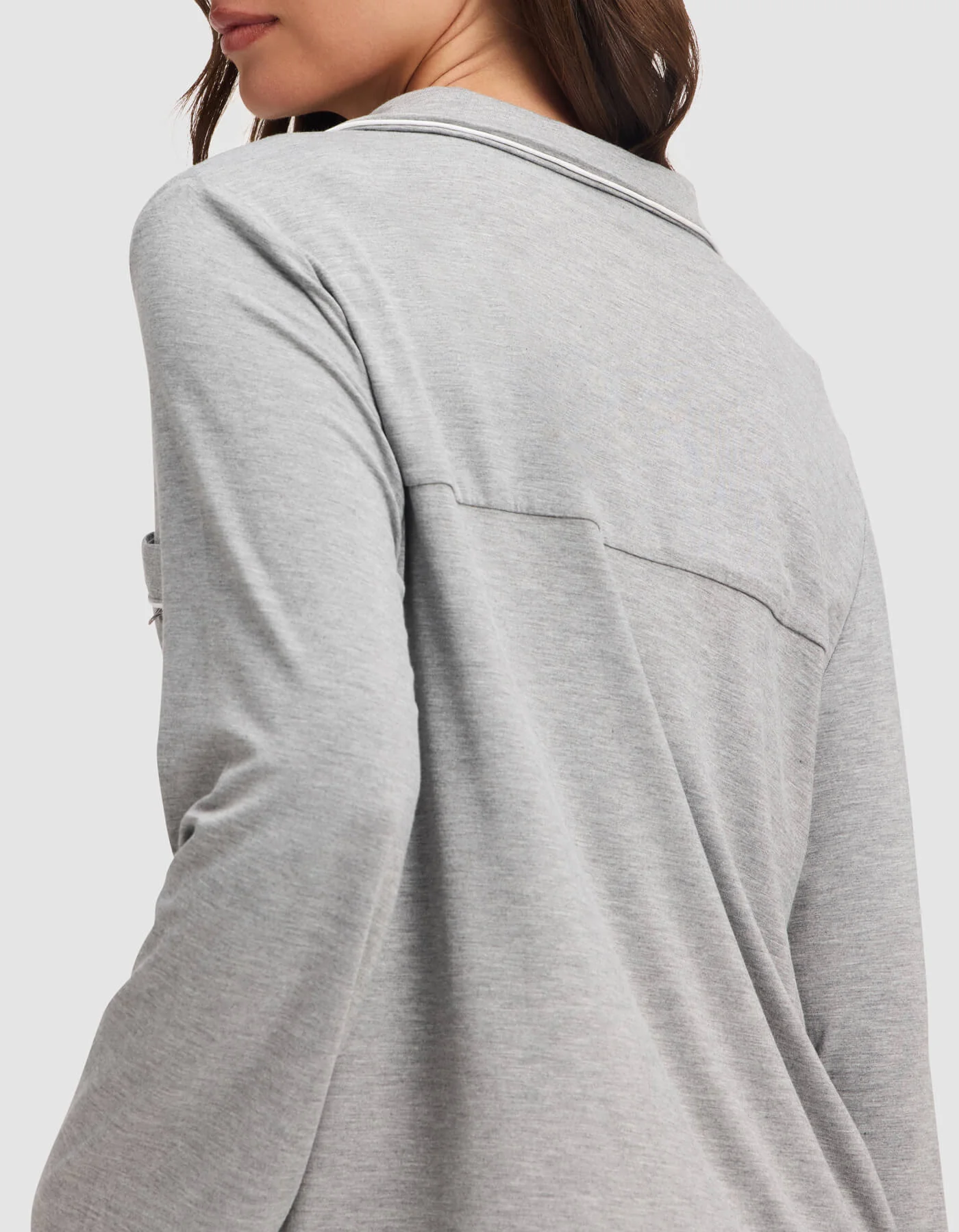 Women's Bamboo Stretch-Knit Long Sleeve Pajama Top - Image 26