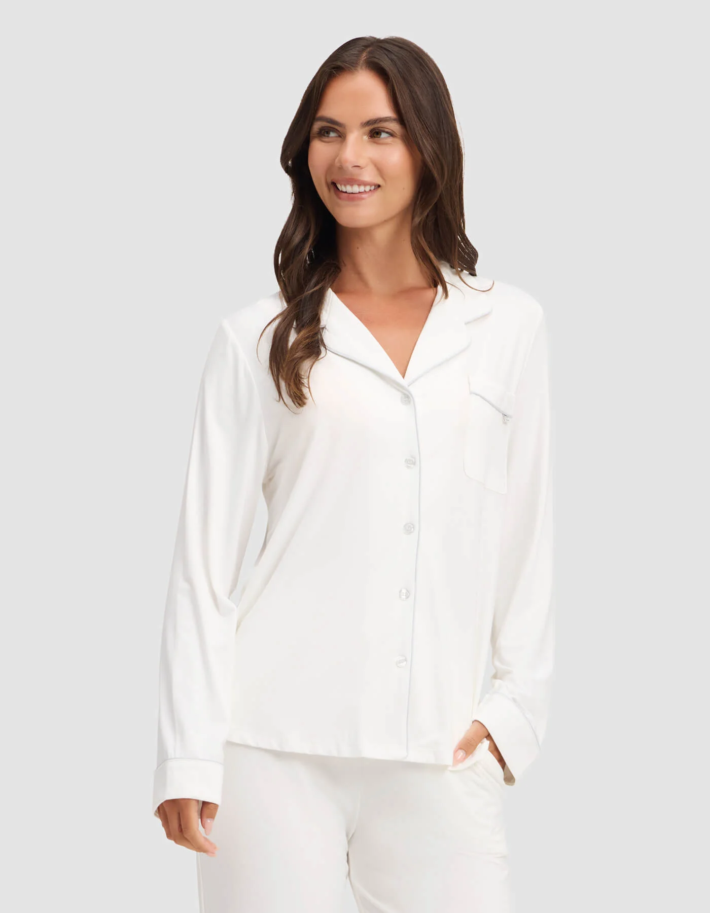 Women's Bamboo Stretch-Knit Long Sleeve Pajama Set - Image 42