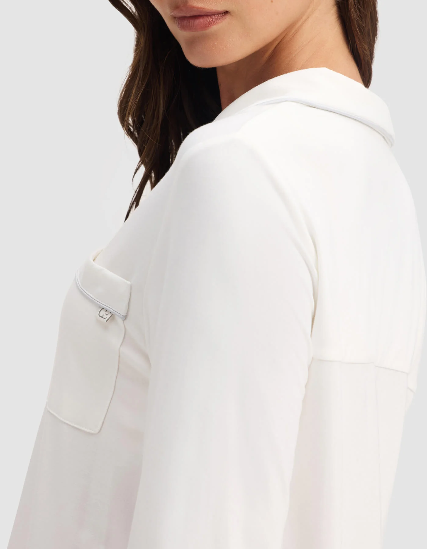 Women's Bamboo Stretch-Knit Long Sleeve Pajama Top - Image 33