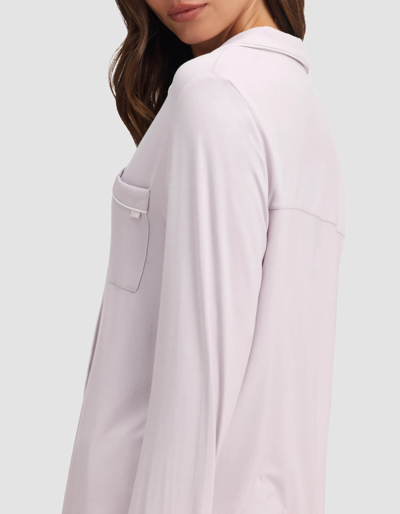 Women's Bamboo Stretch-Knit Long Sleeve Pajama Top - Image 35