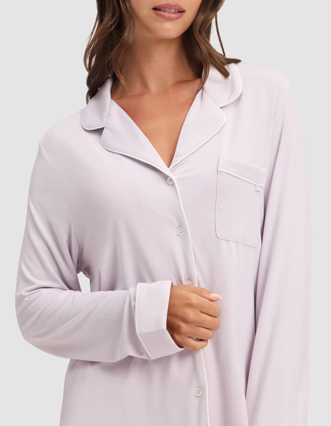 Women's Bamboo Stretch-Knit Long Sleeve Pajama Set - Image 50