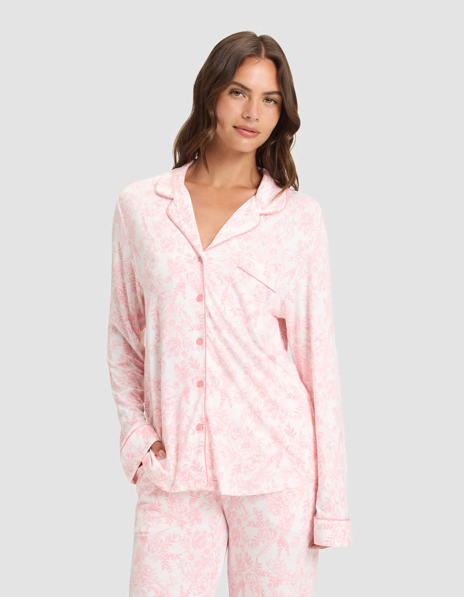 Women's Bamboo Stretch-Knit Long Sleeve Pajama Set - Image 75