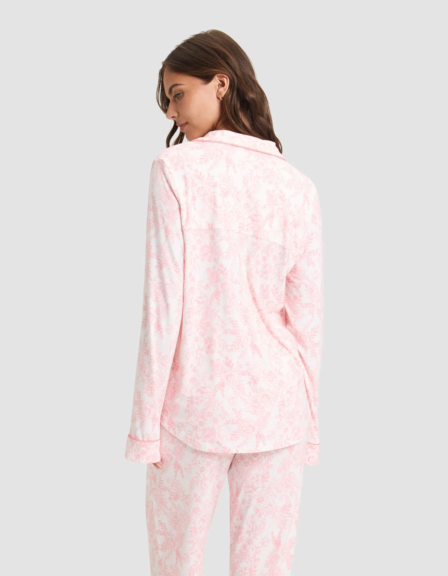 Women's Bamboo Stretch-Knit Long Sleeve Pajama Top - Image 47
