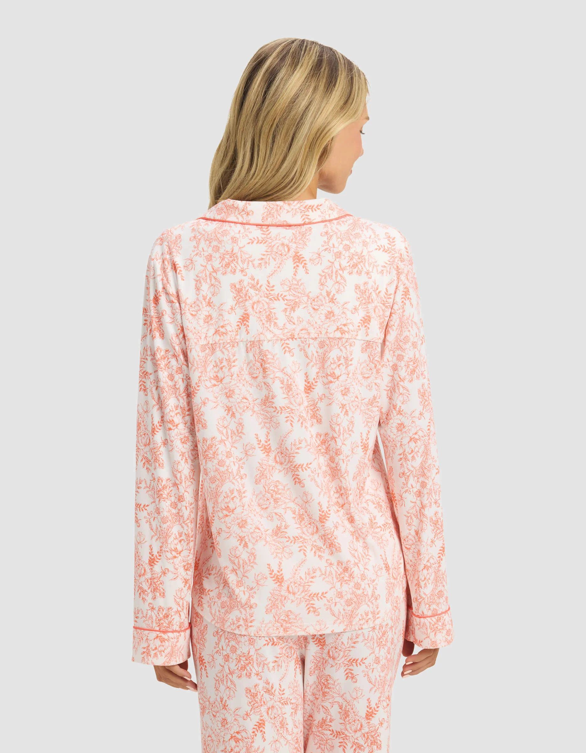 Women's Bamboo Stretch-Knit Long Sleeve Pajama Top - Image 6