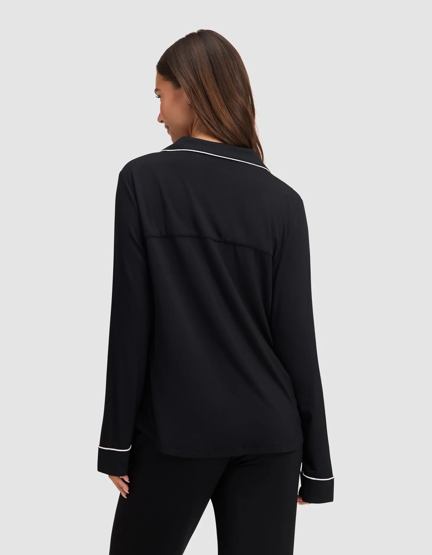 Women's Bamboo Stretch-Knit Long Sleeve Pajama Top - Image 15