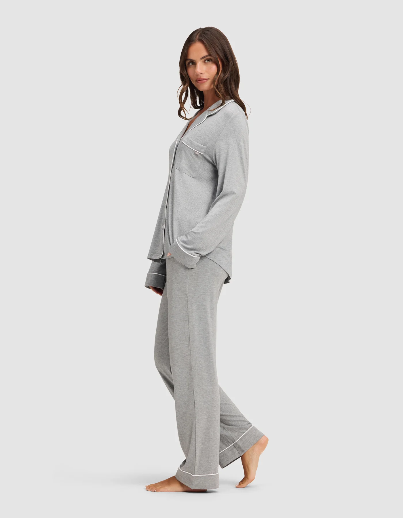 Women's Bamboo Stretch-Knit Long Sleeve Pajama Set TALL - Image 23