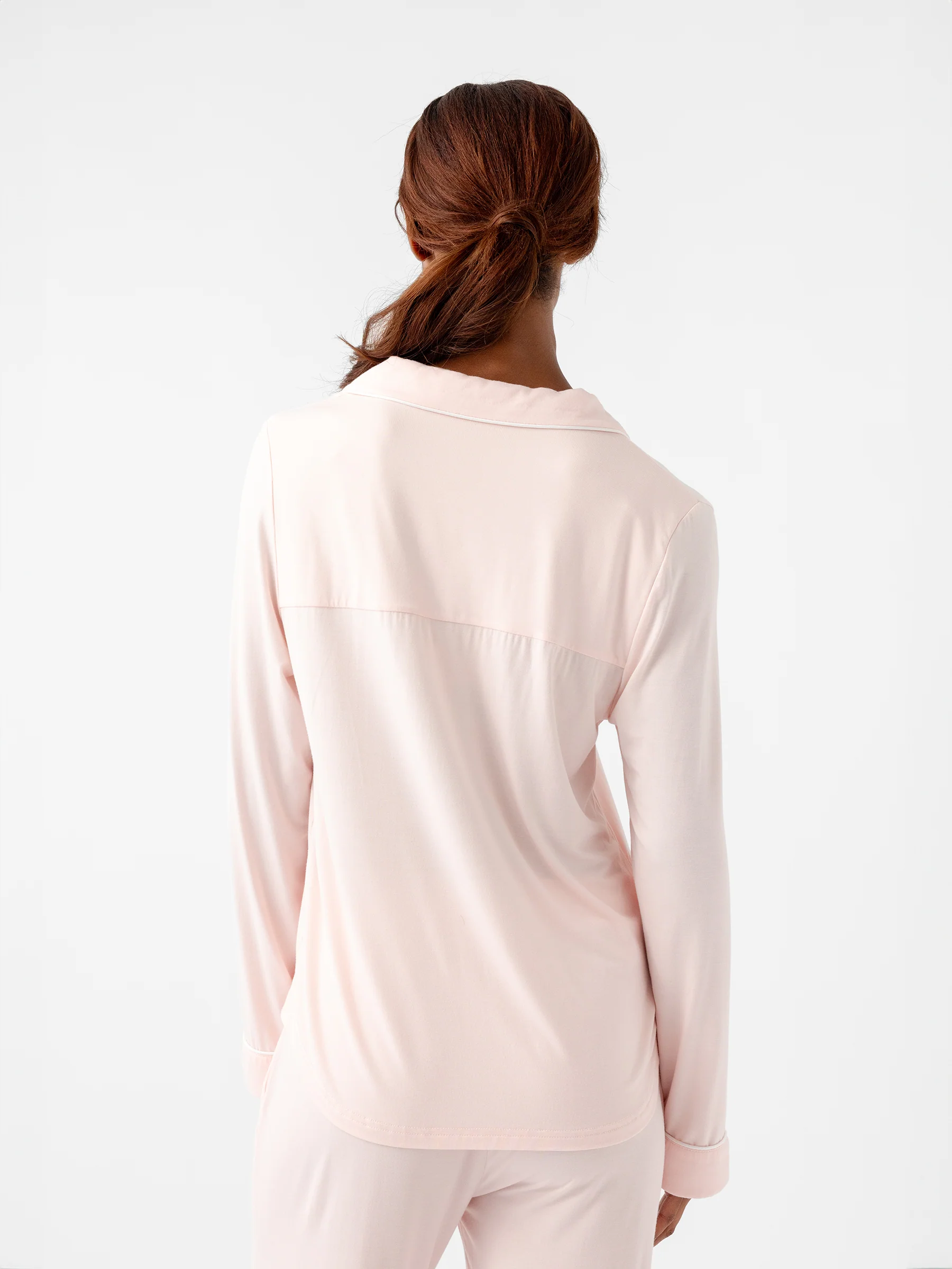 Women's Bamboo Stretch-Knit Long Sleeve Pajama Top TALL - Image 9