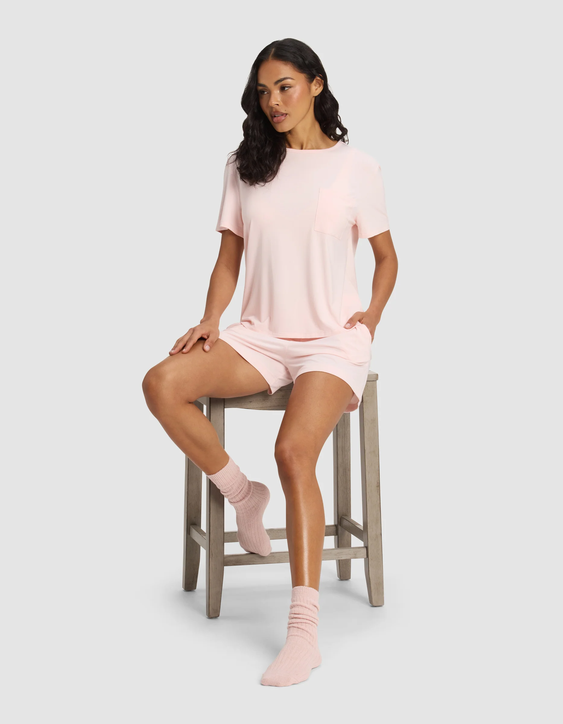 Women's Bamboo Stretch-Knit Lounge Tee - Image 15