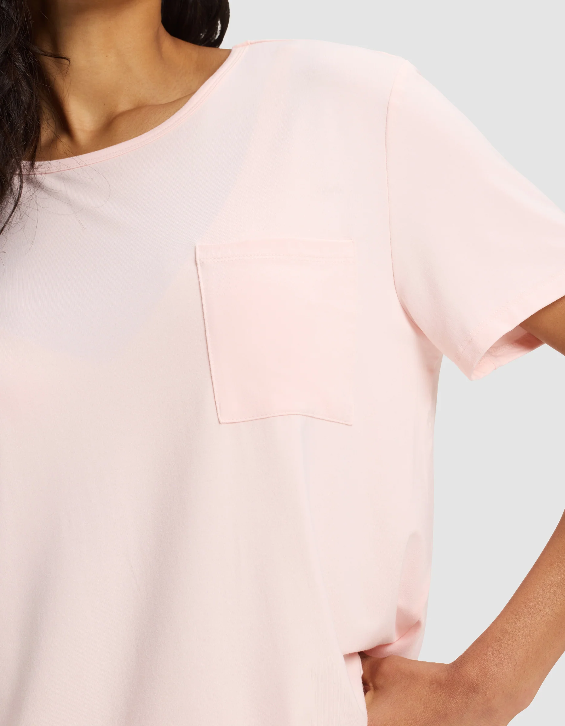 Women's Bamboo Stretch-Knit Lounge Tee - Image 16